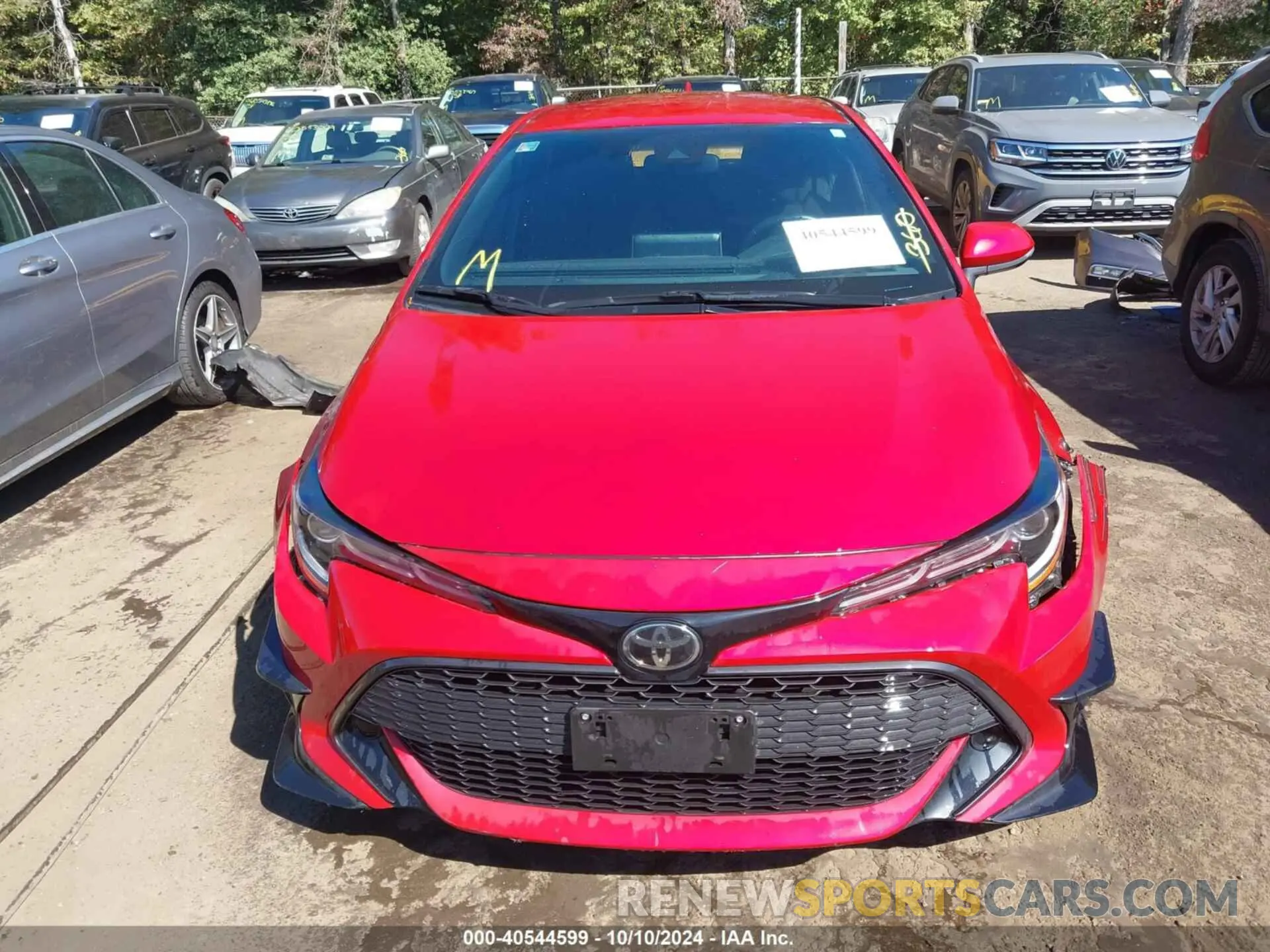 13 fotografías del automóvil dañado JTND4MBE1M3114949 TOYOTA COROLLA 2021