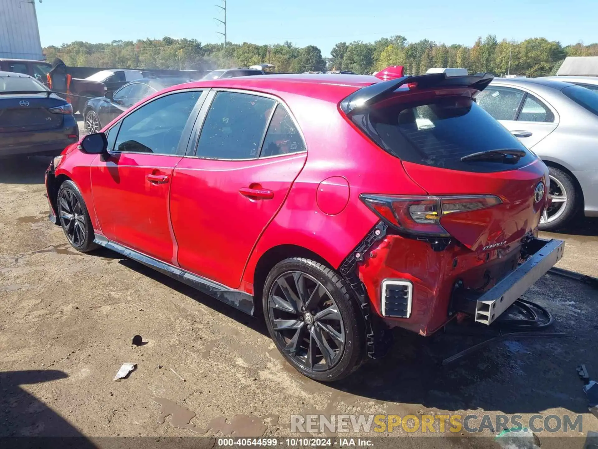 3 fotografías del automóvil dañado JTND4MBE1M3114949 TOYOTA COROLLA 2021