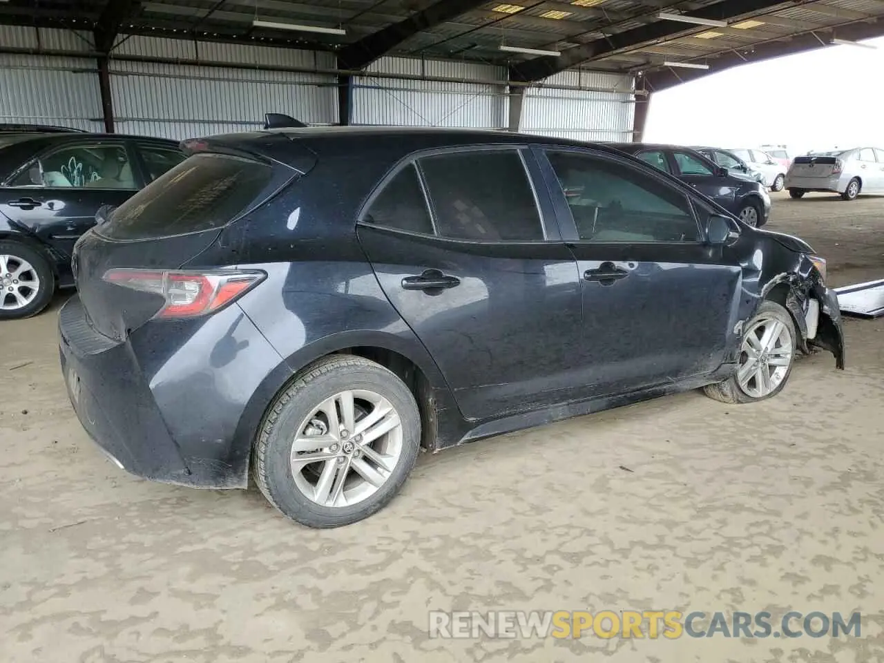 3 fotografías del automóvil dañado JTND4MBE1M3117043 TOYOTA COROLLA 2021