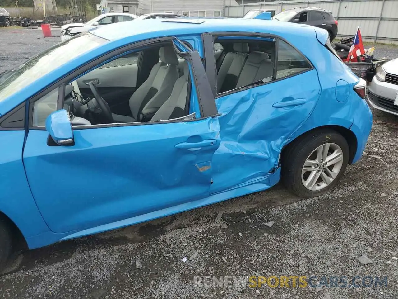 9 fotografías del automóvil dañado JTND4MBE1M3126194 TOYOTA COROLLA 2021