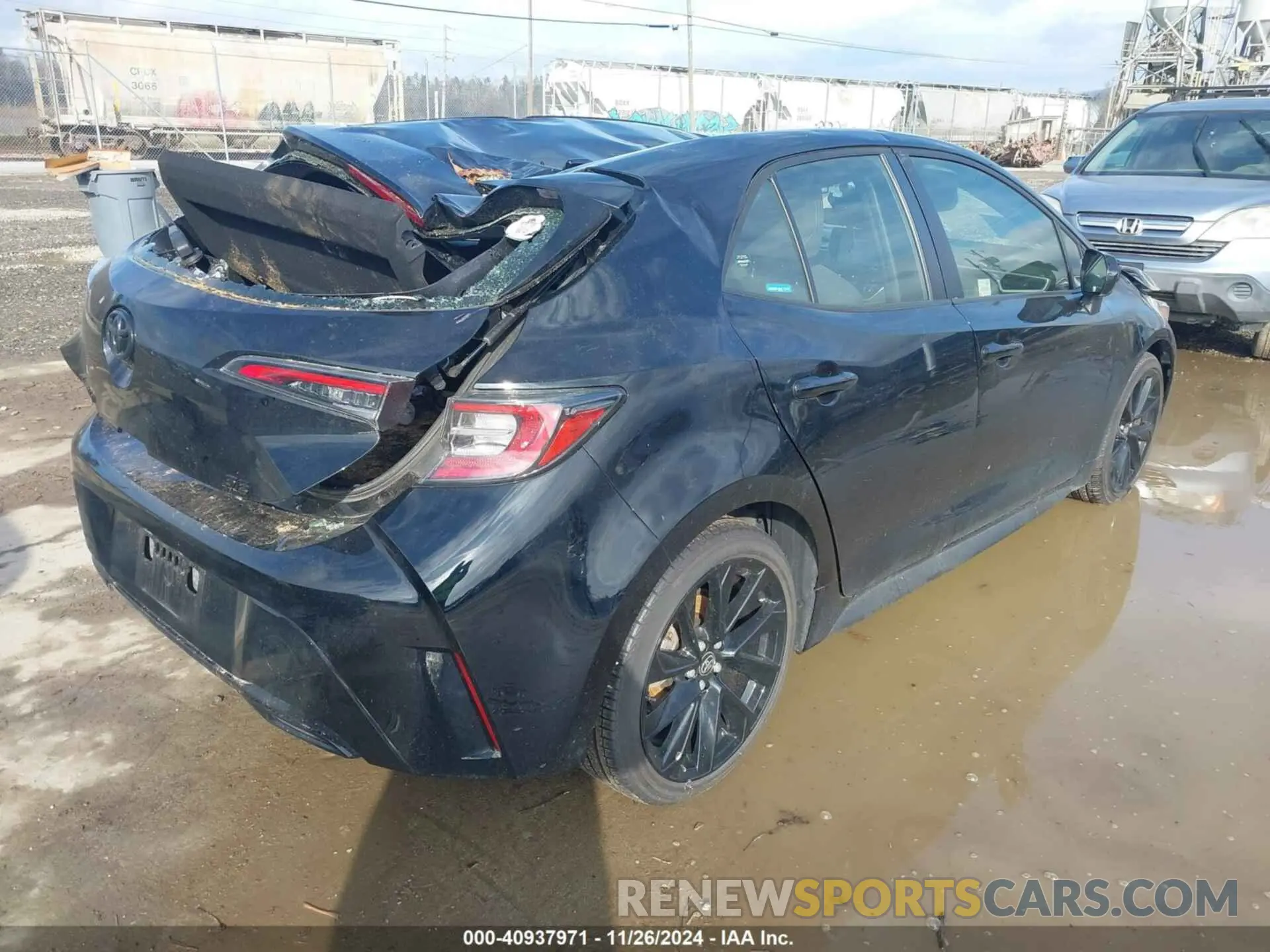 4 fotografías del automóvil dañado JTND4MBE1M3134621 TOYOTA COROLLA 2021