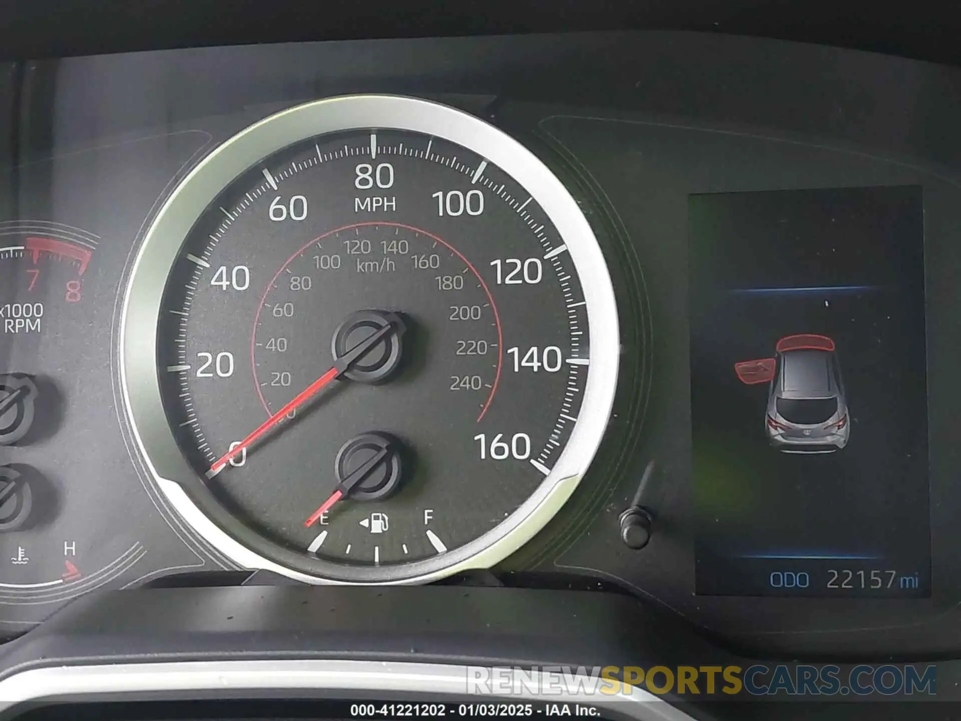 7 fotografías del automóvil dañado JTND4MBE1M3135655 TOYOTA COROLLA 2021
