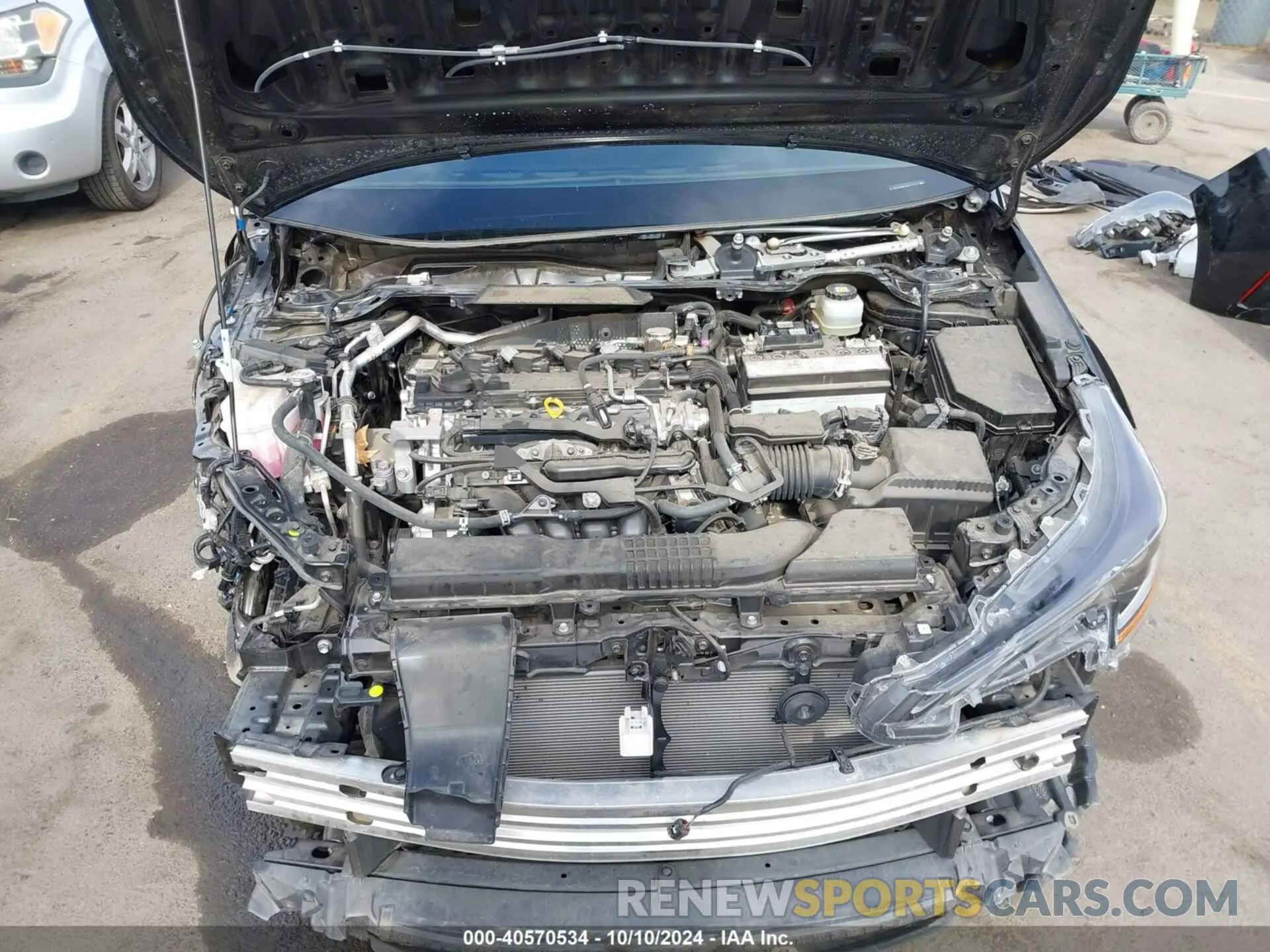 10 fotografías del automóvil dañado JTND4MBE2M3112157 TOYOTA COROLLA 2021
