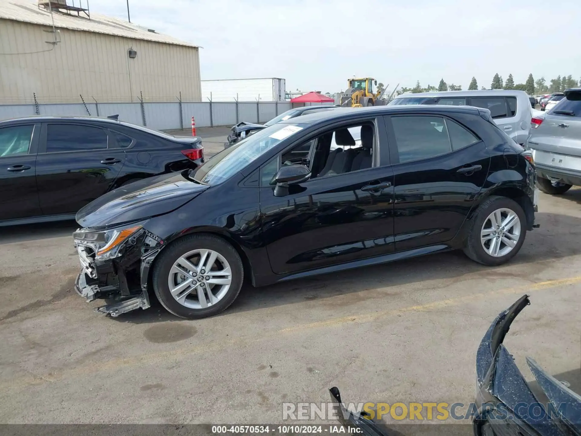 15 fotografías del automóvil dañado JTND4MBE2M3112157 TOYOTA COROLLA 2021