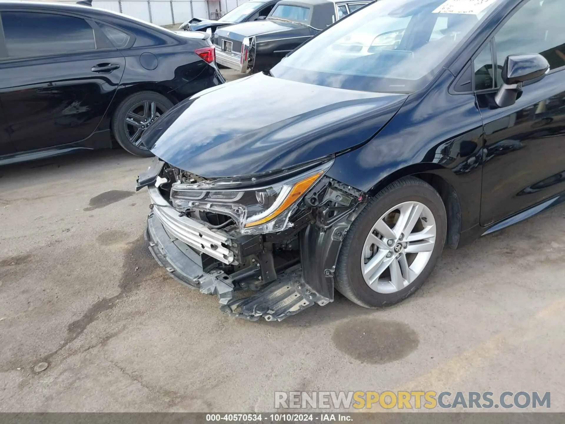 20 fotografías del automóvil dañado JTND4MBE2M3112157 TOYOTA COROLLA 2021