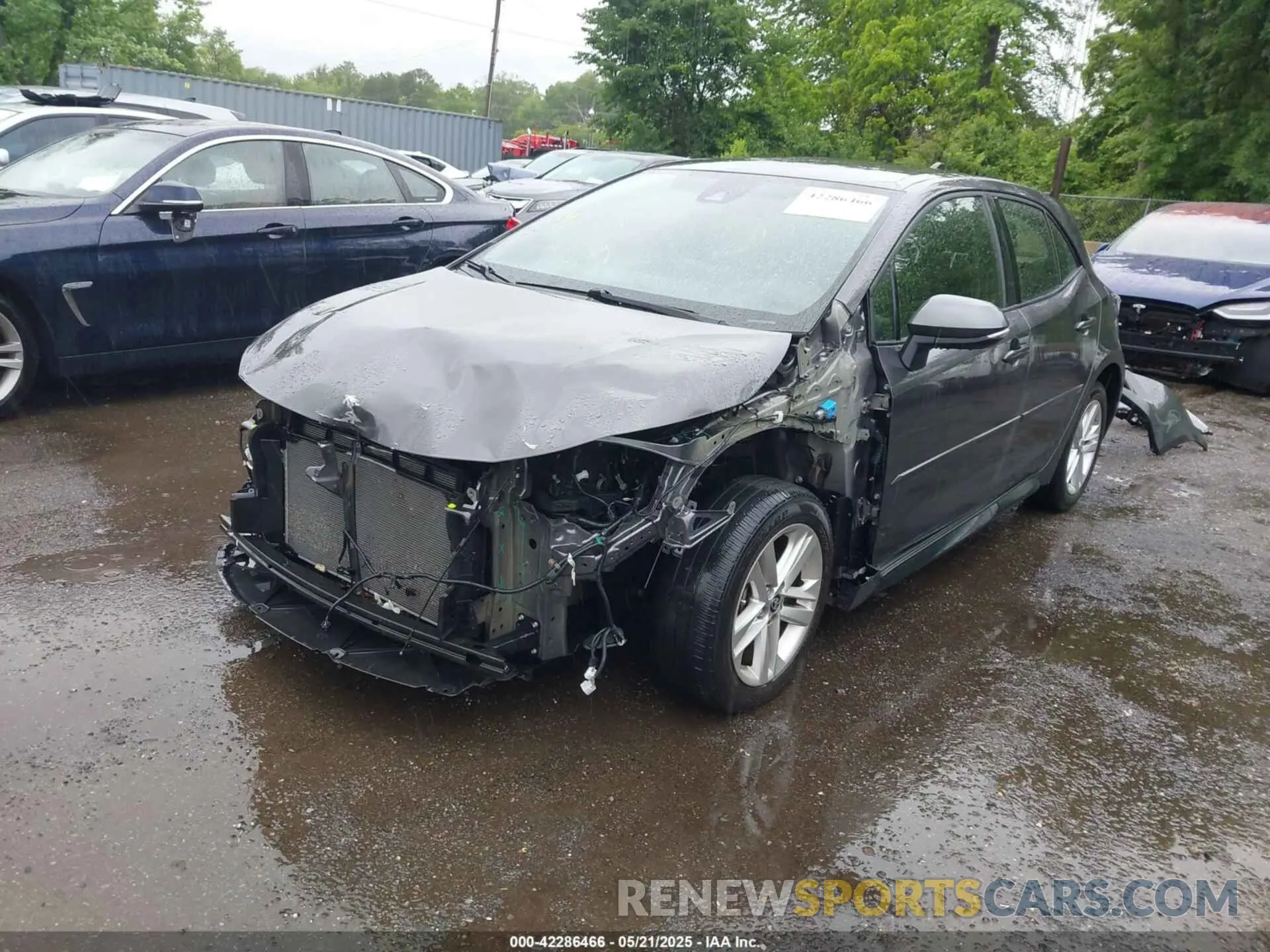 6 fotografías del automóvil dañado JTND4MBE2M3123157 TOYOTA COROLLA 2021