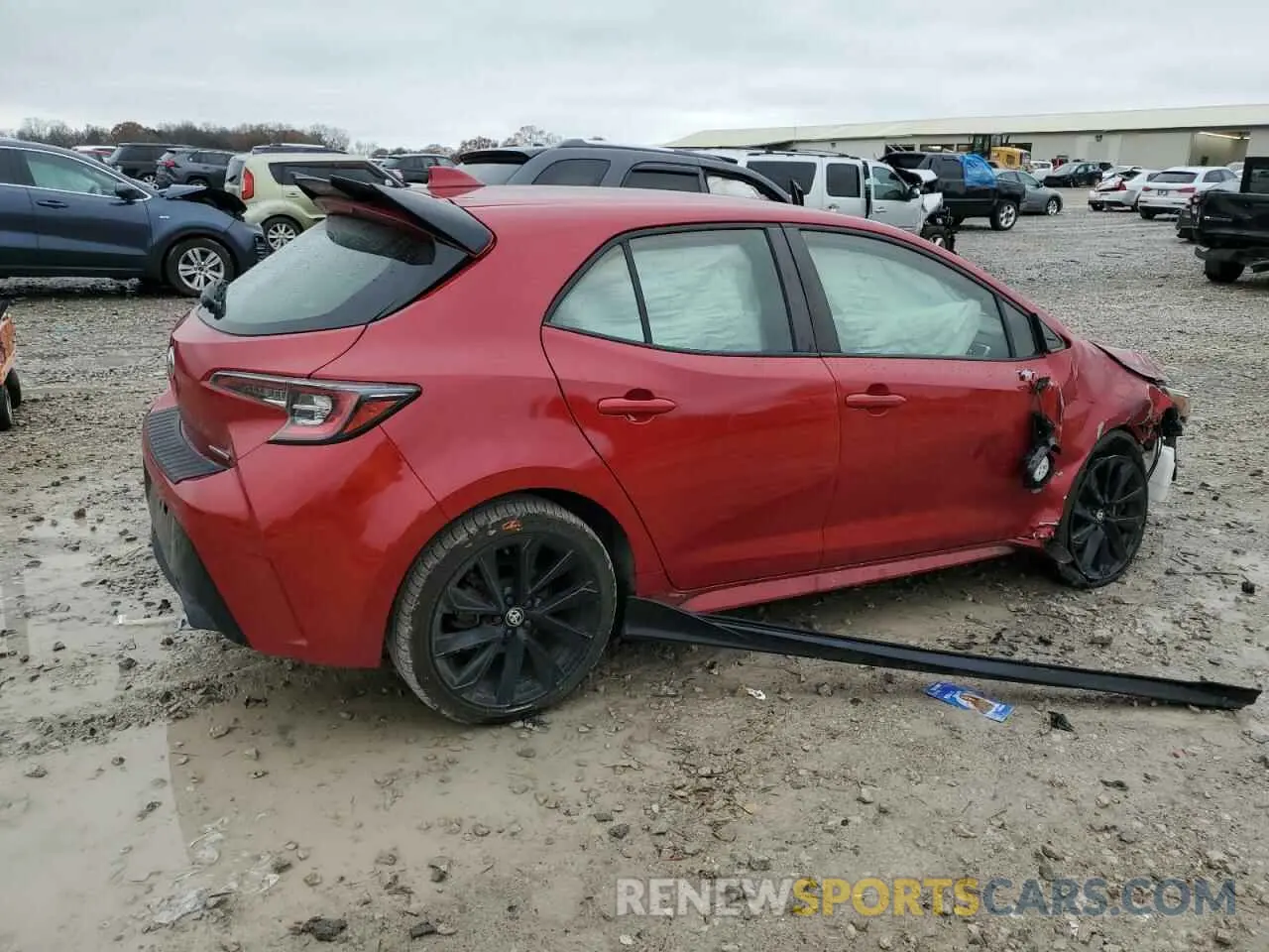 3 fotografías del automóvil dañado JTND4MBE3M3109820 TOYOTA COROLLA 2021