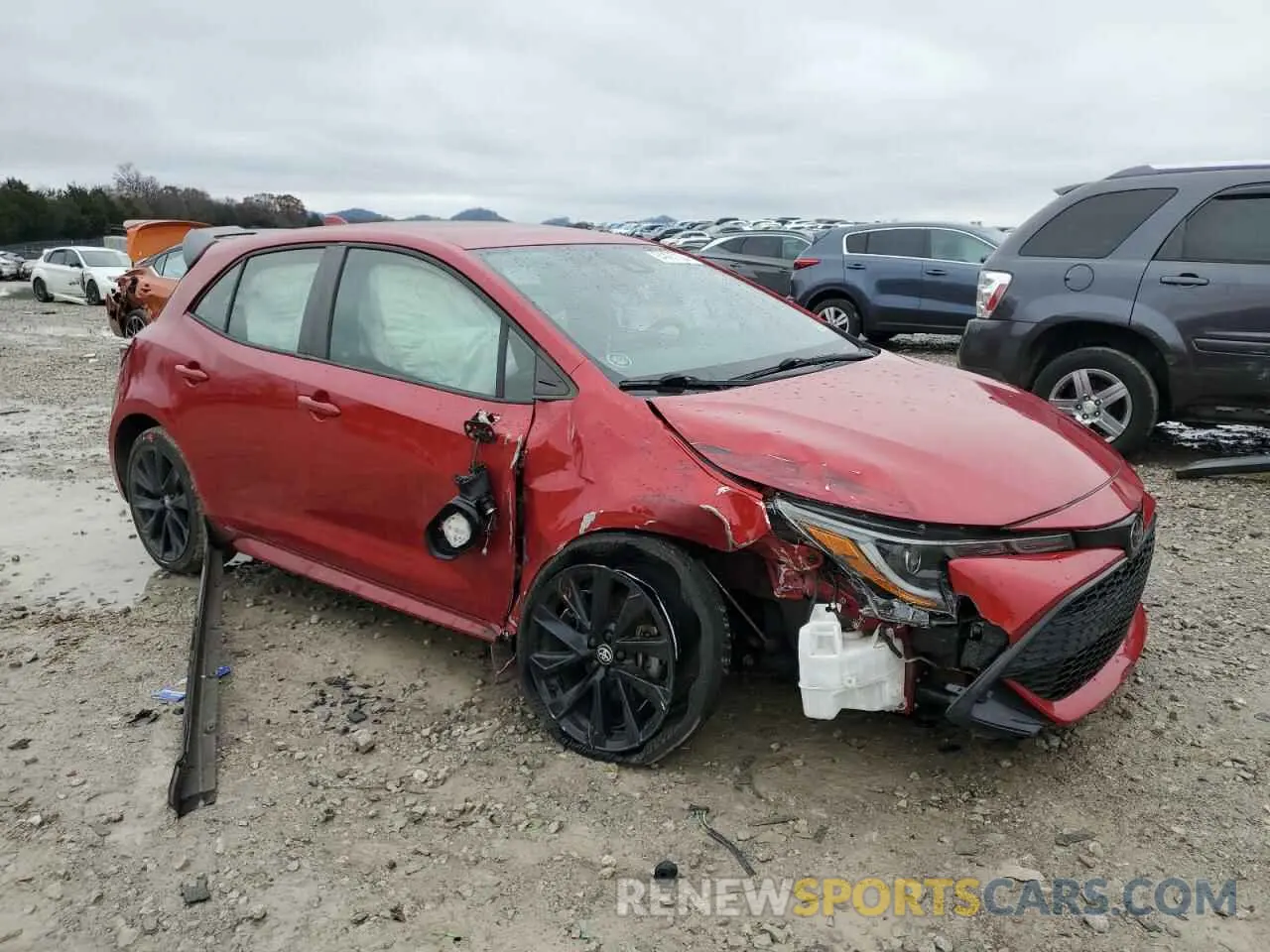 4 fotografías del automóvil dañado JTND4MBE3M3109820 TOYOTA COROLLA 2021