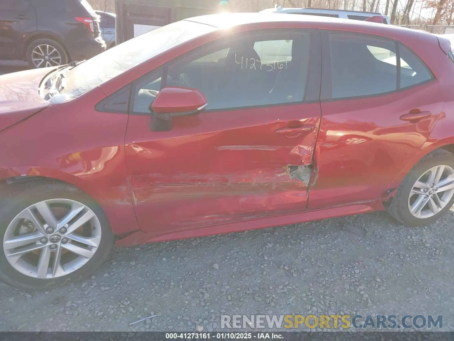 12 fotografías del automóvil dañado JTND4MBE3M3119277 TOYOTA COROLLA 2021