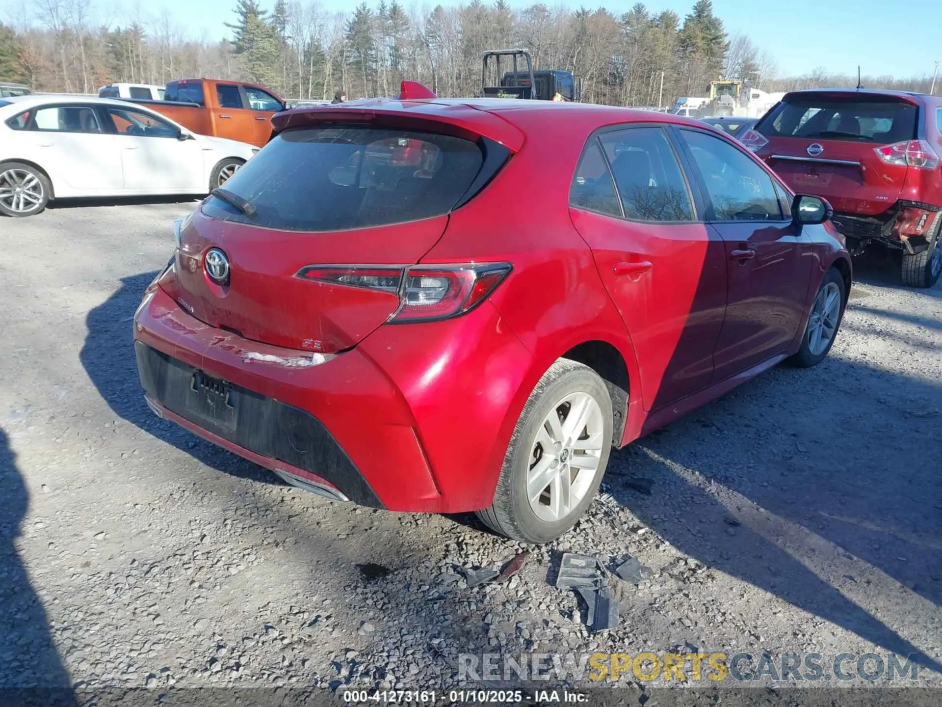 4 fotografías del automóvil dañado JTND4MBE3M3119277 TOYOTA COROLLA 2021