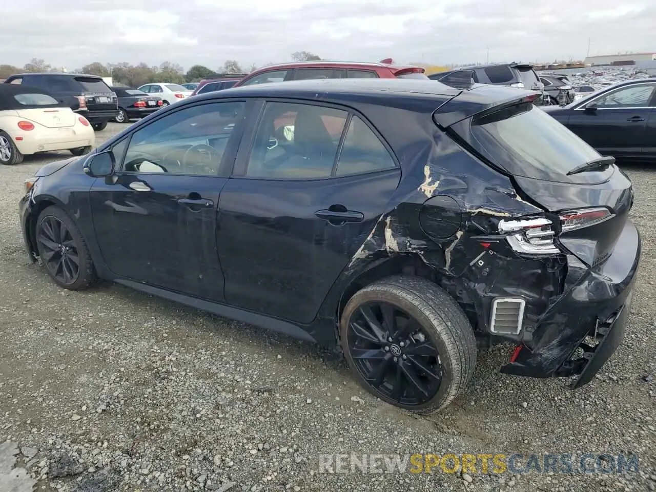 2 fotografías del automóvil dañado JTND4MBE3M3122633 TOYOTA COROLLA 2021