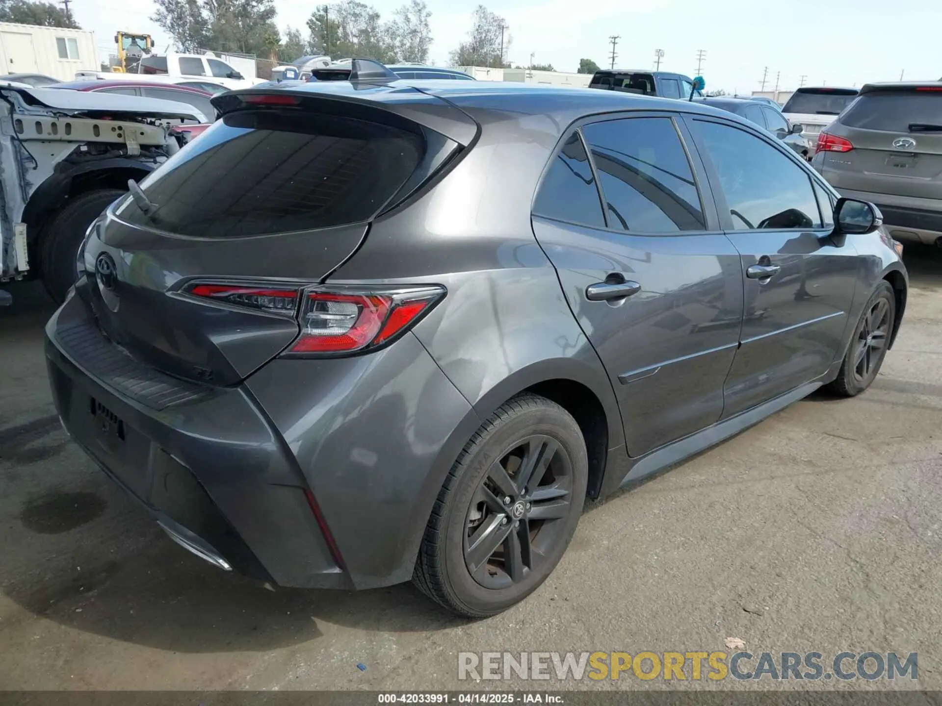 4 fotografías del automóvil dañado JTND4MBE3M3127668 TOYOTA COROLLA 2021