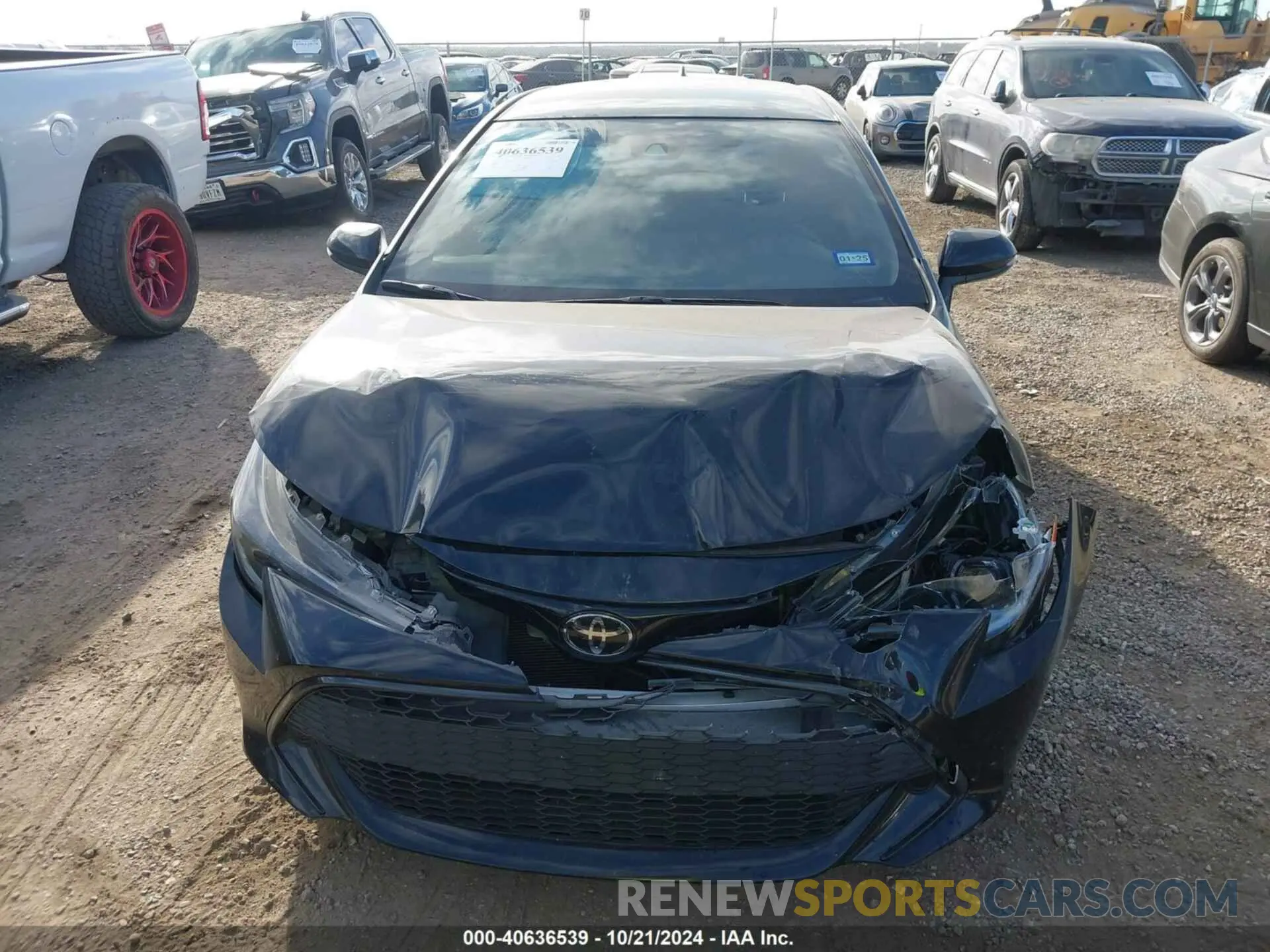 12 fotografías del automóvil dañado JTND4MBE4M3106411 TOYOTA COROLLA 2021
