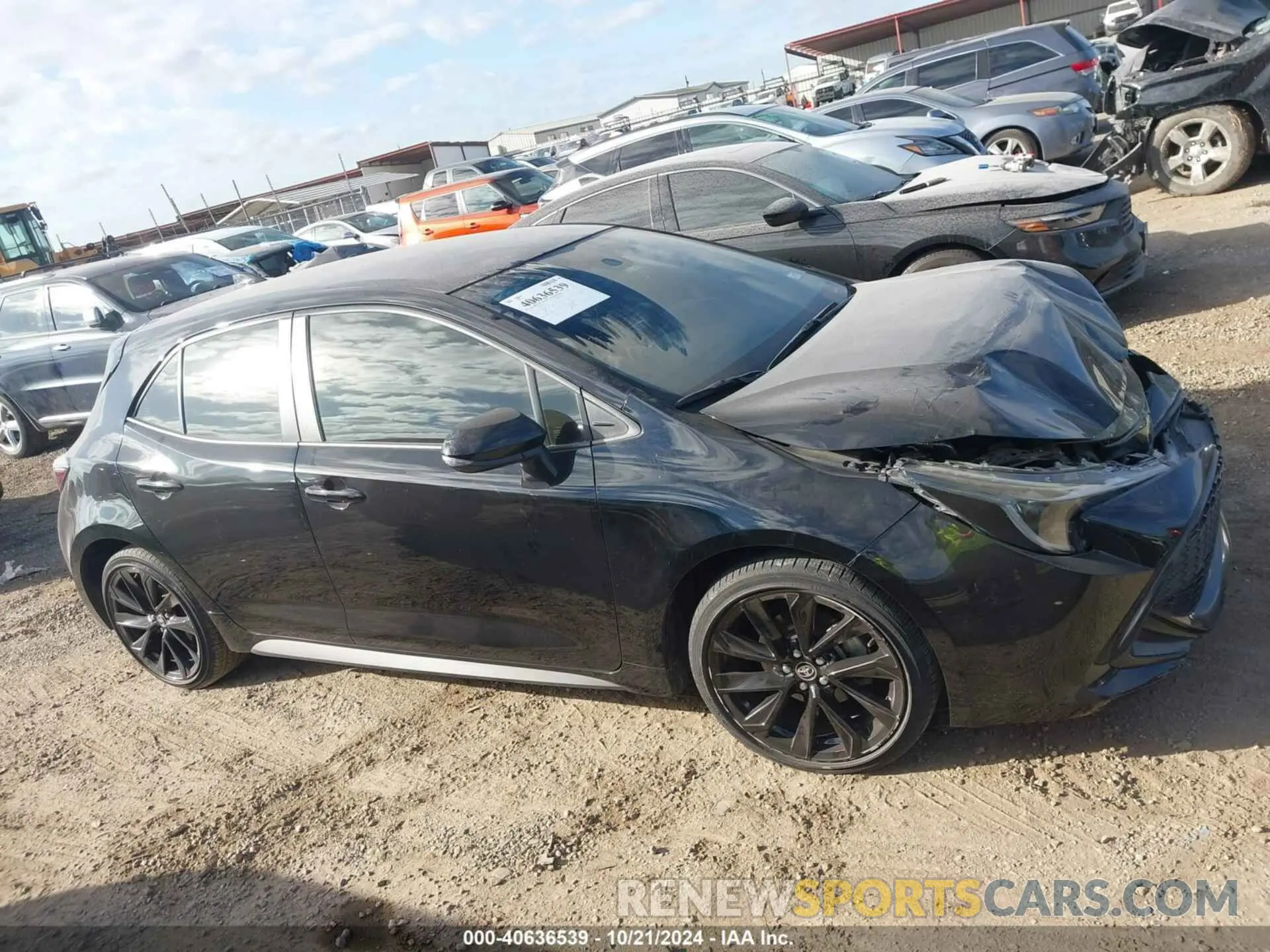 13 fotografías del automóvil dañado JTND4MBE4M3106411 TOYOTA COROLLA 2021