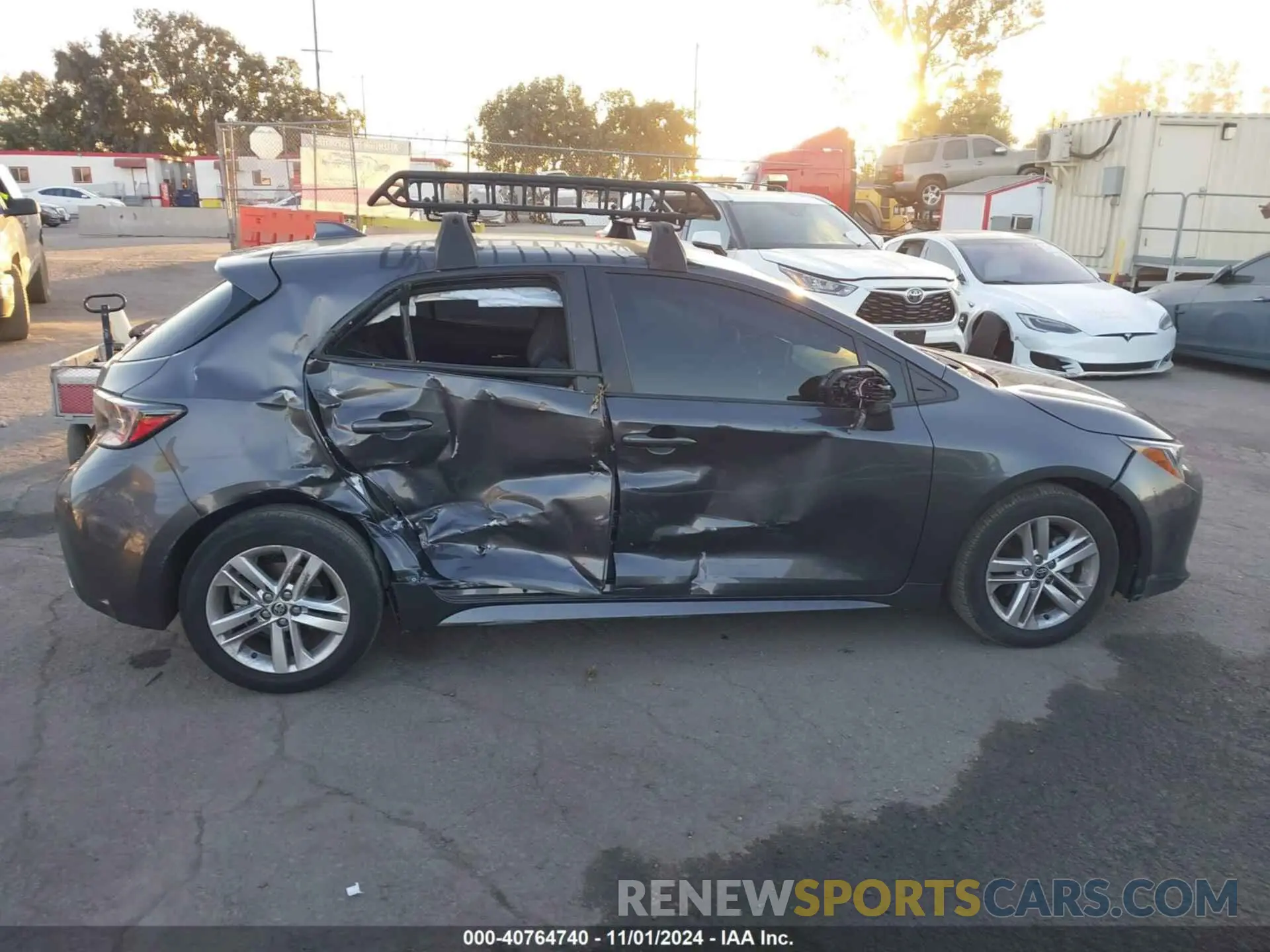 13 fotografías del automóvil dañado JTND4MBE4M3107848 TOYOTA COROLLA 2021