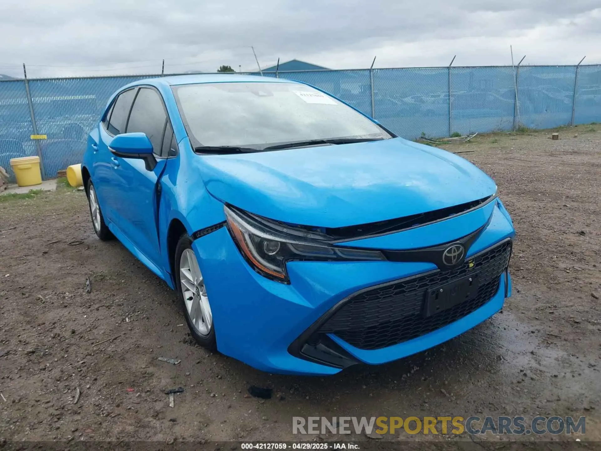 6 fotografías del automóvil dañado JTND4MBE4M3109843 TOYOTA COROLLA 2021