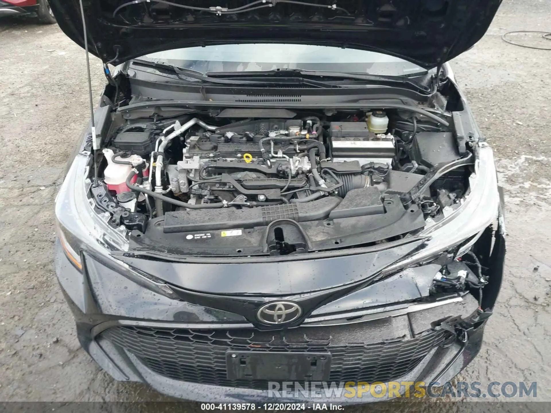 10 fotografías del automóvil dañado JTND4MBE4M3117439 TOYOTA COROLLA 2021