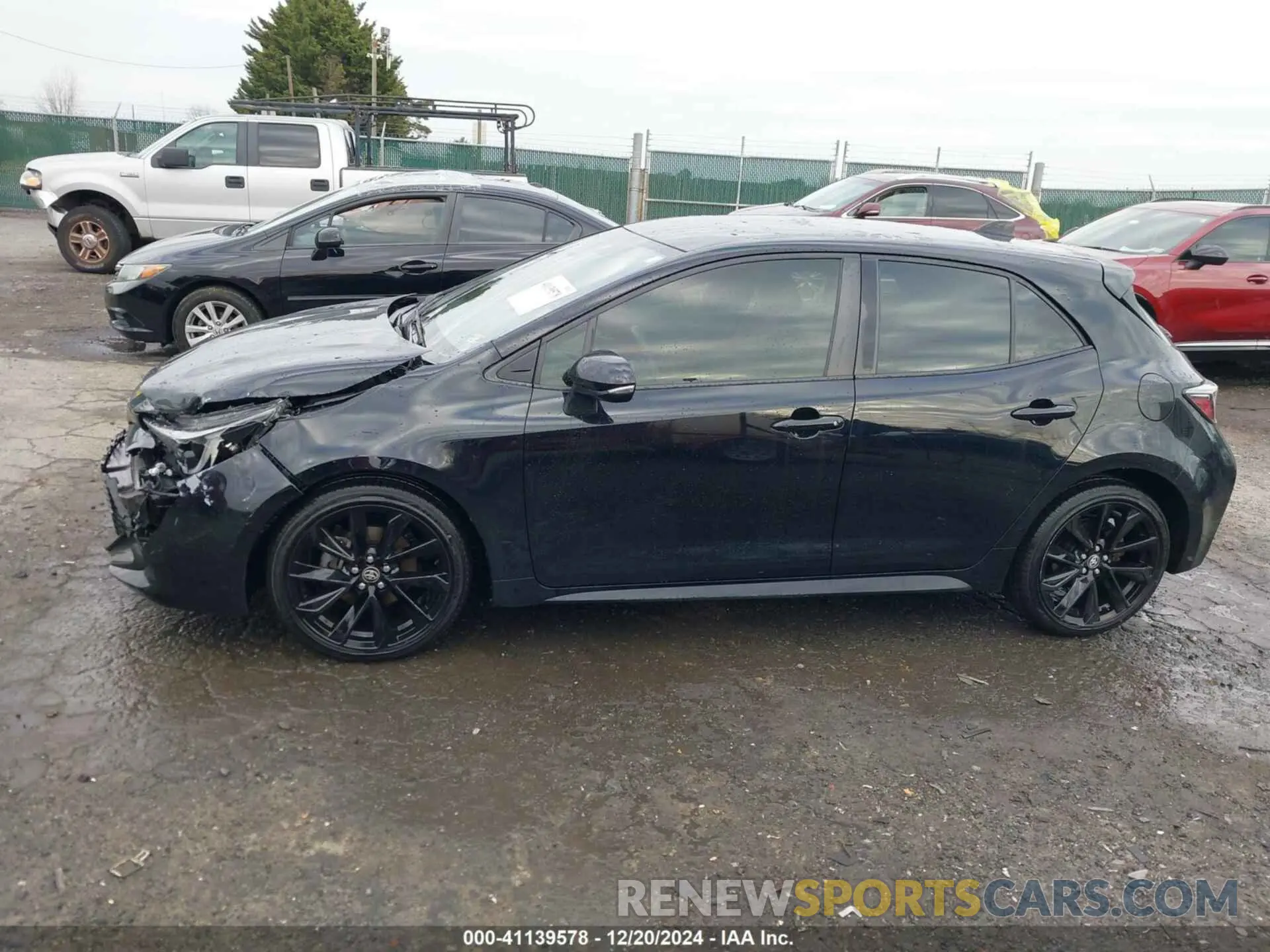 14 fotografías del automóvil dañado JTND4MBE4M3117439 TOYOTA COROLLA 2021