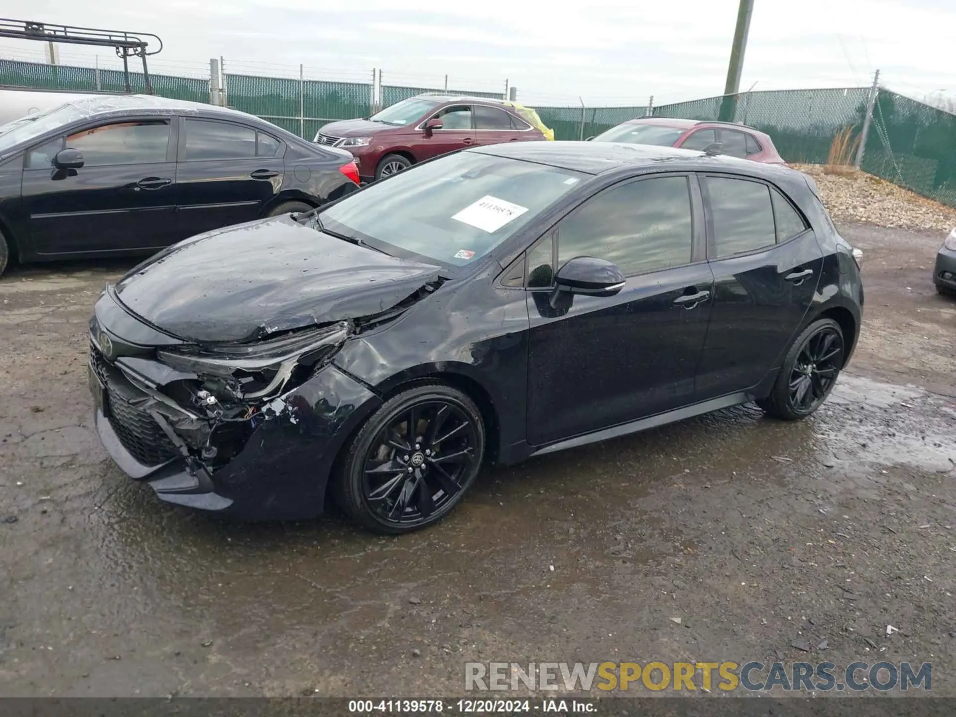 2 fotografías del automóvil dañado JTND4MBE4M3117439 TOYOTA COROLLA 2021