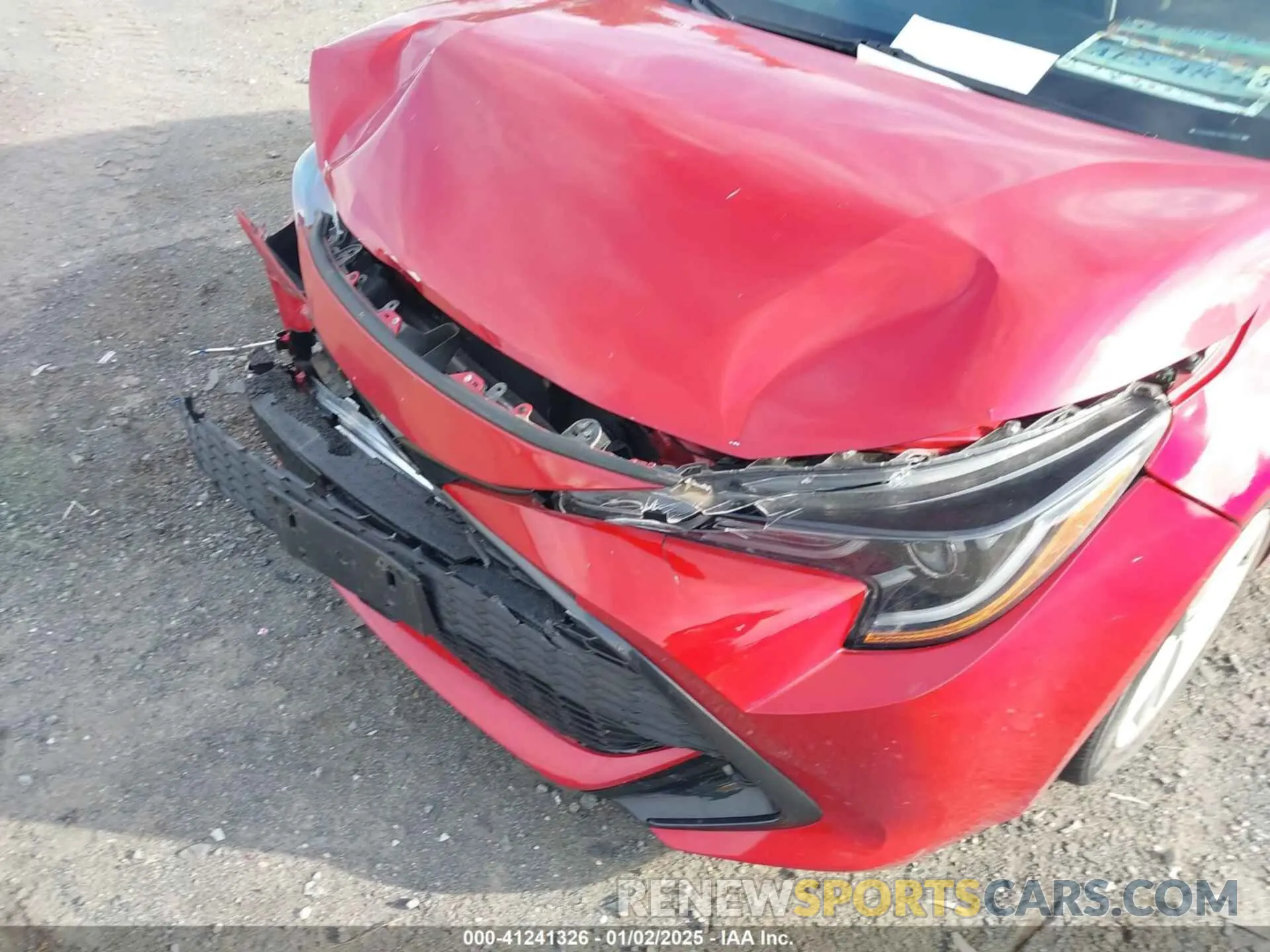 6 fotografías del automóvil dañado JTND4MBE4M3118803 TOYOTA COROLLA 2021