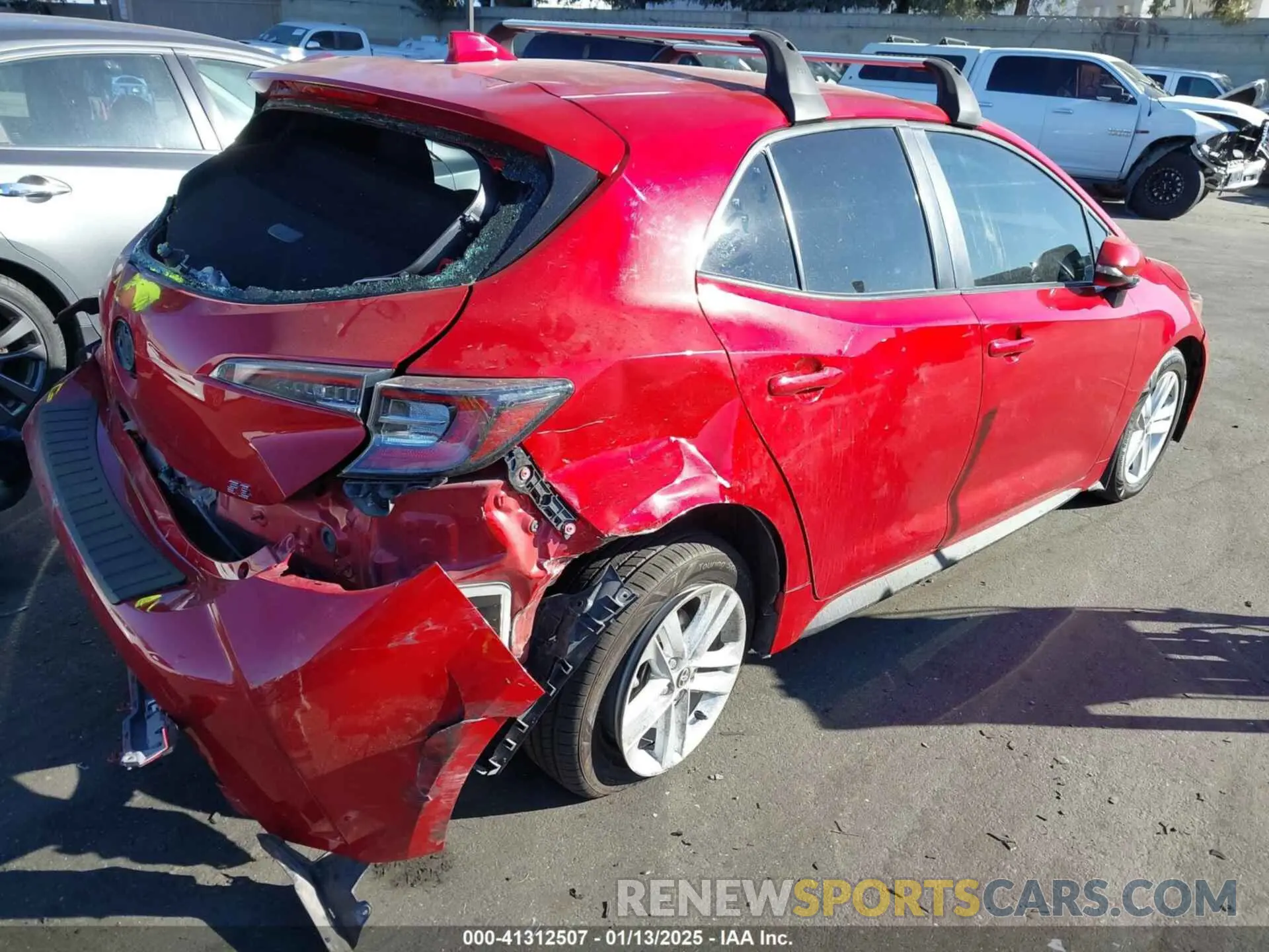 4 fotografías del automóvil dañado JTND4MBE4M3129963 TOYOTA COROLLA 2021