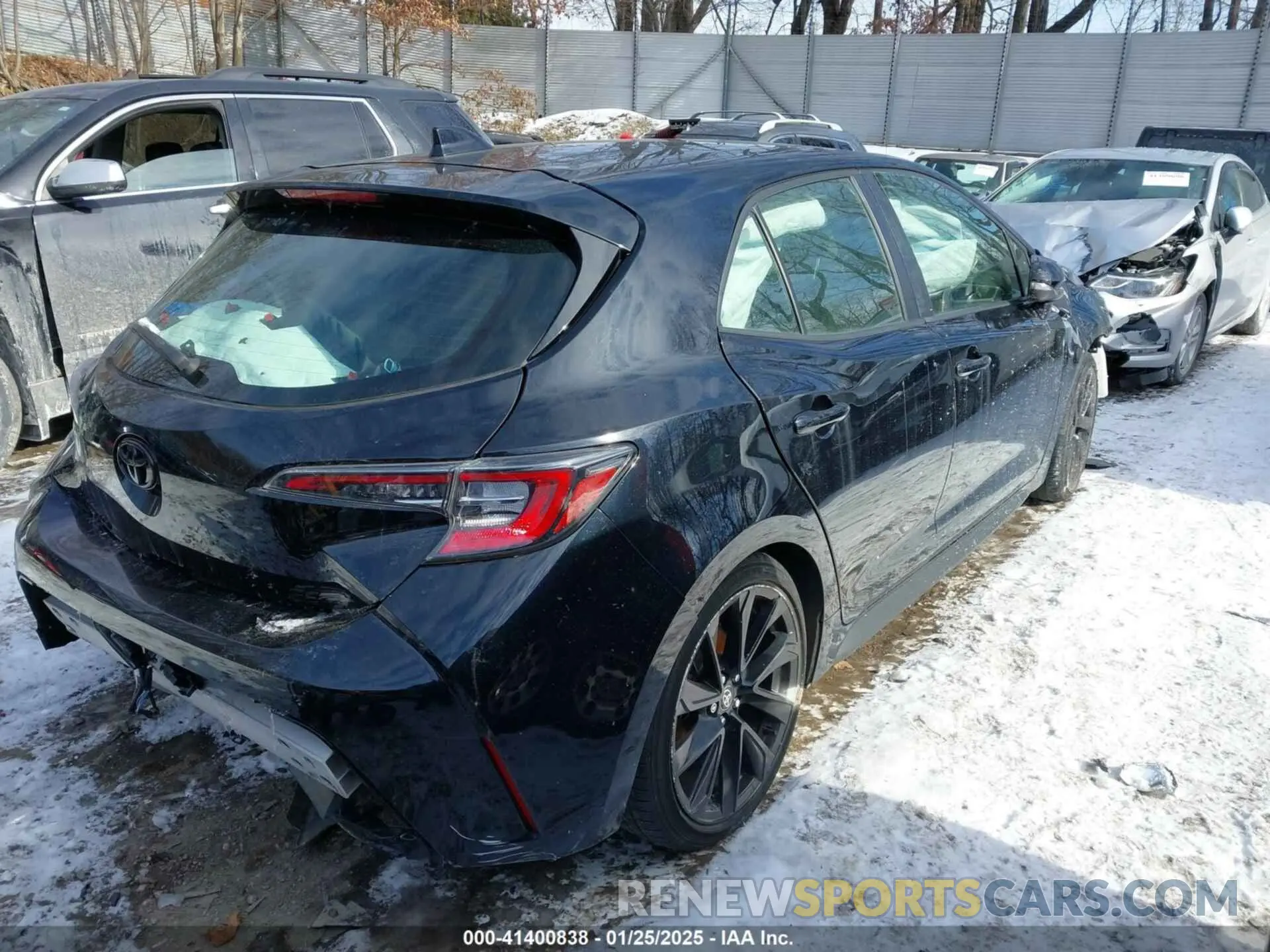 4 fotografías del automóvil dañado JTND4MBE4M3131678 TOYOTA COROLLA 2021