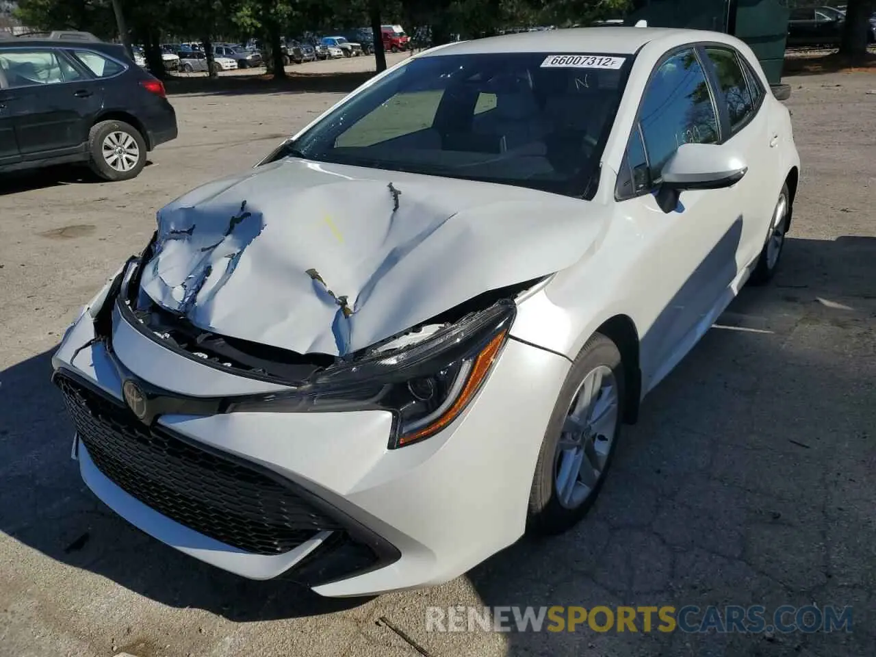 2 fotografías del automóvil dañado JTND4MBE5M3133780 TOYOTA COROLLA 2021