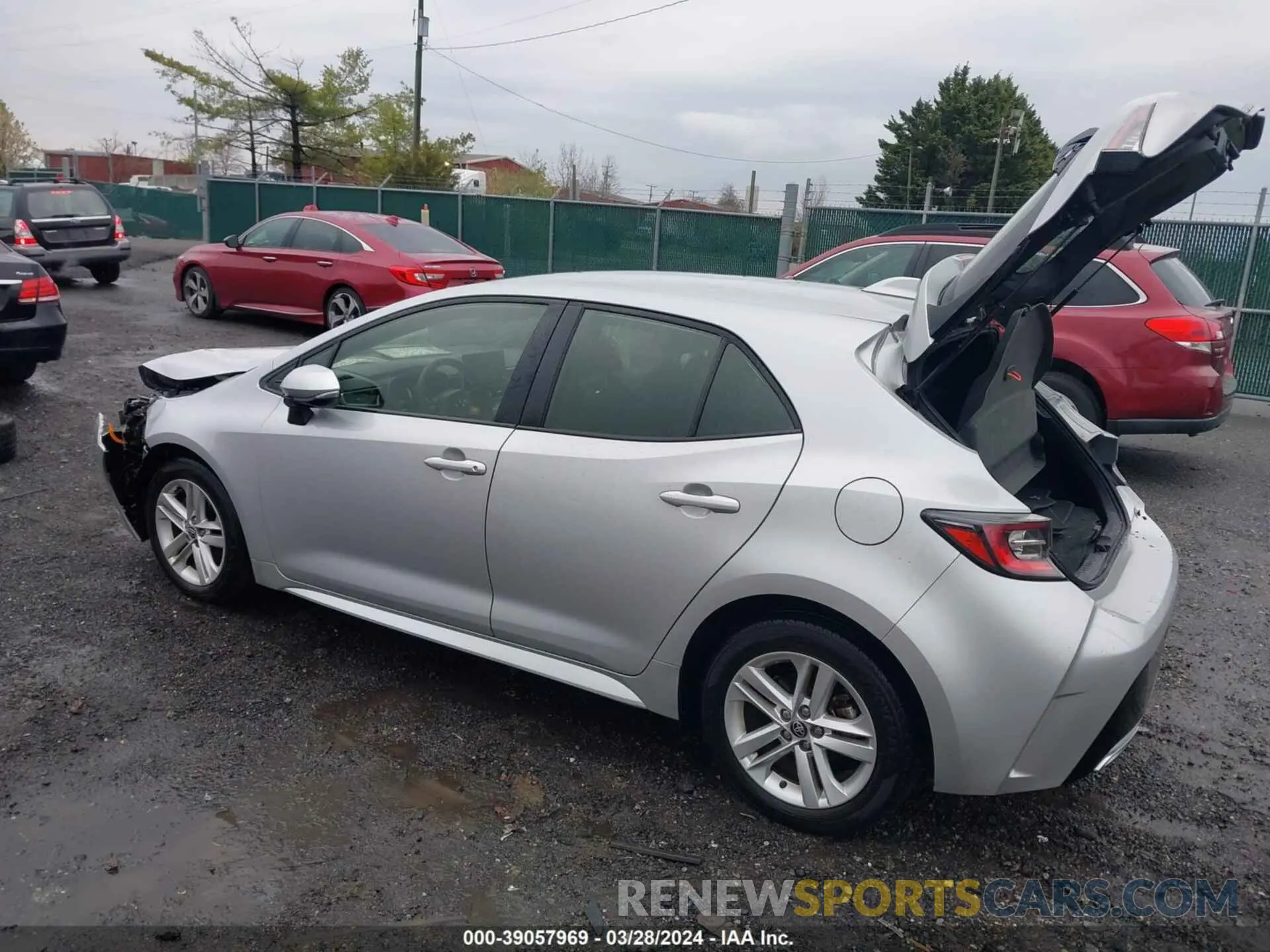 3 fotografías del automóvil dañado JTND4MBE5M3138803 TOYOTA COROLLA 2021