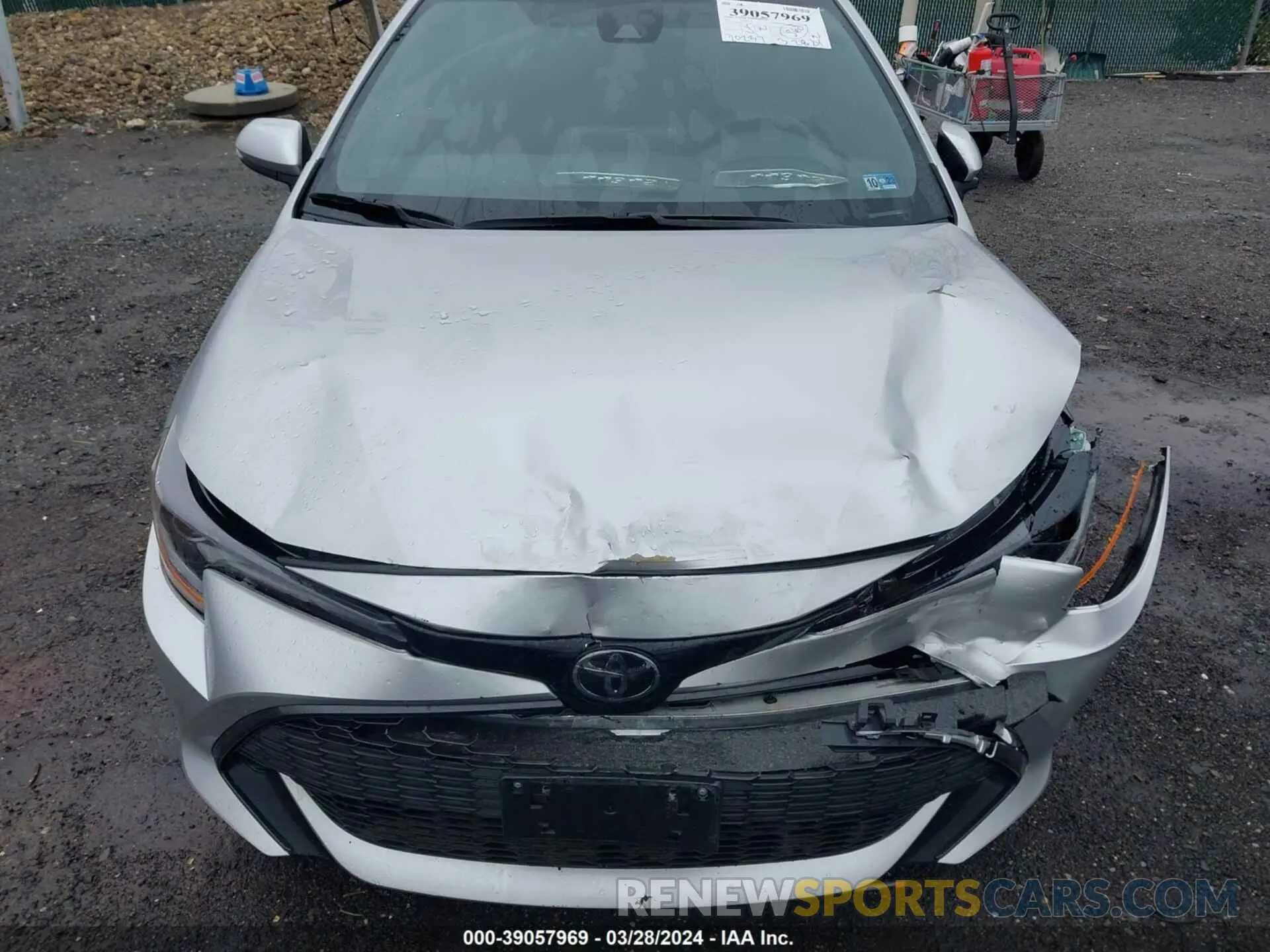6 fotografías del automóvil dañado JTND4MBE5M3138803 TOYOTA COROLLA 2021