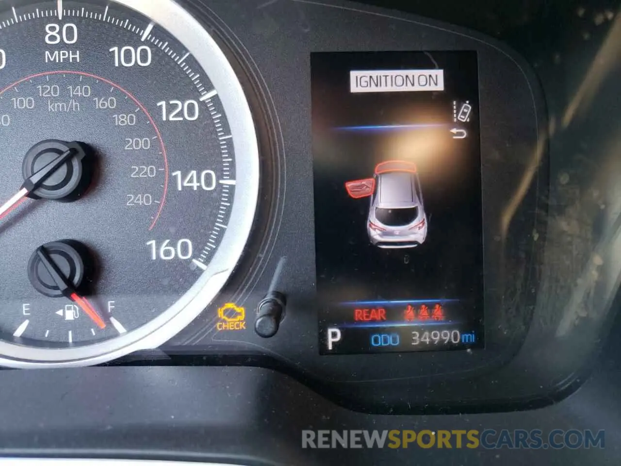 8 fotografías del automóvil dañado JTND4MBE6M3106927 TOYOTA COROLLA 2021