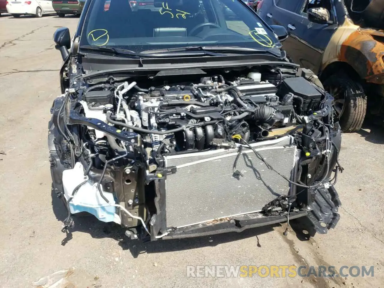 9 fotografías del automóvil dañado JTND4MBE6M3106927 TOYOTA COROLLA 2021
