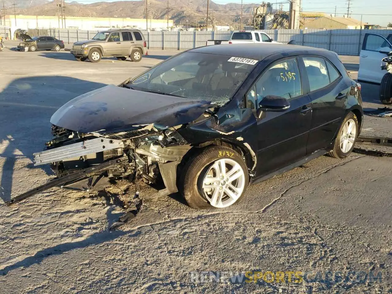 2 fotografías del automóvil dañado JTND4MBE6M3128572 TOYOTA COROLLA 2021