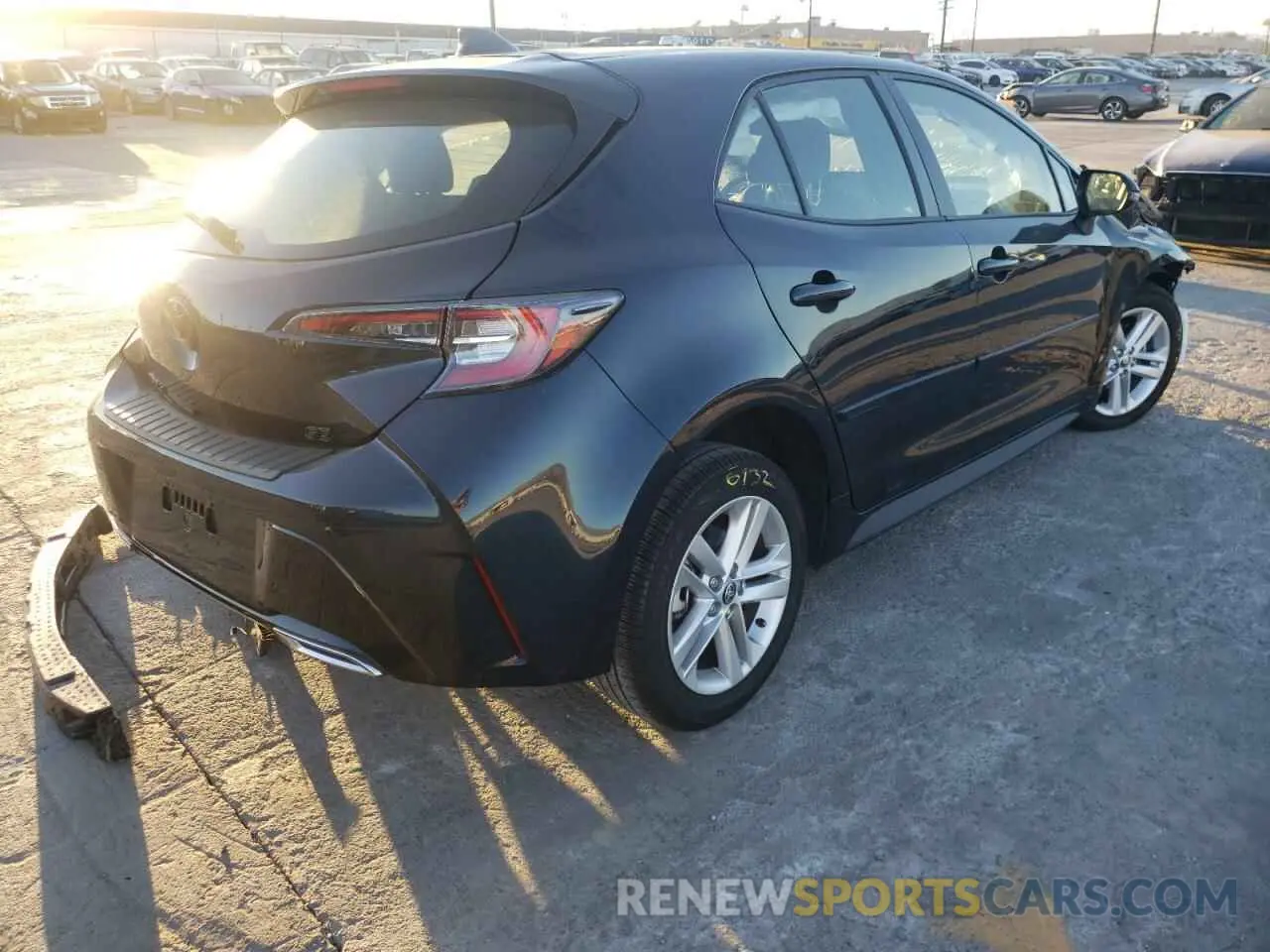 4 fotografías del automóvil dañado JTND4MBE6M3128572 TOYOTA COROLLA 2021