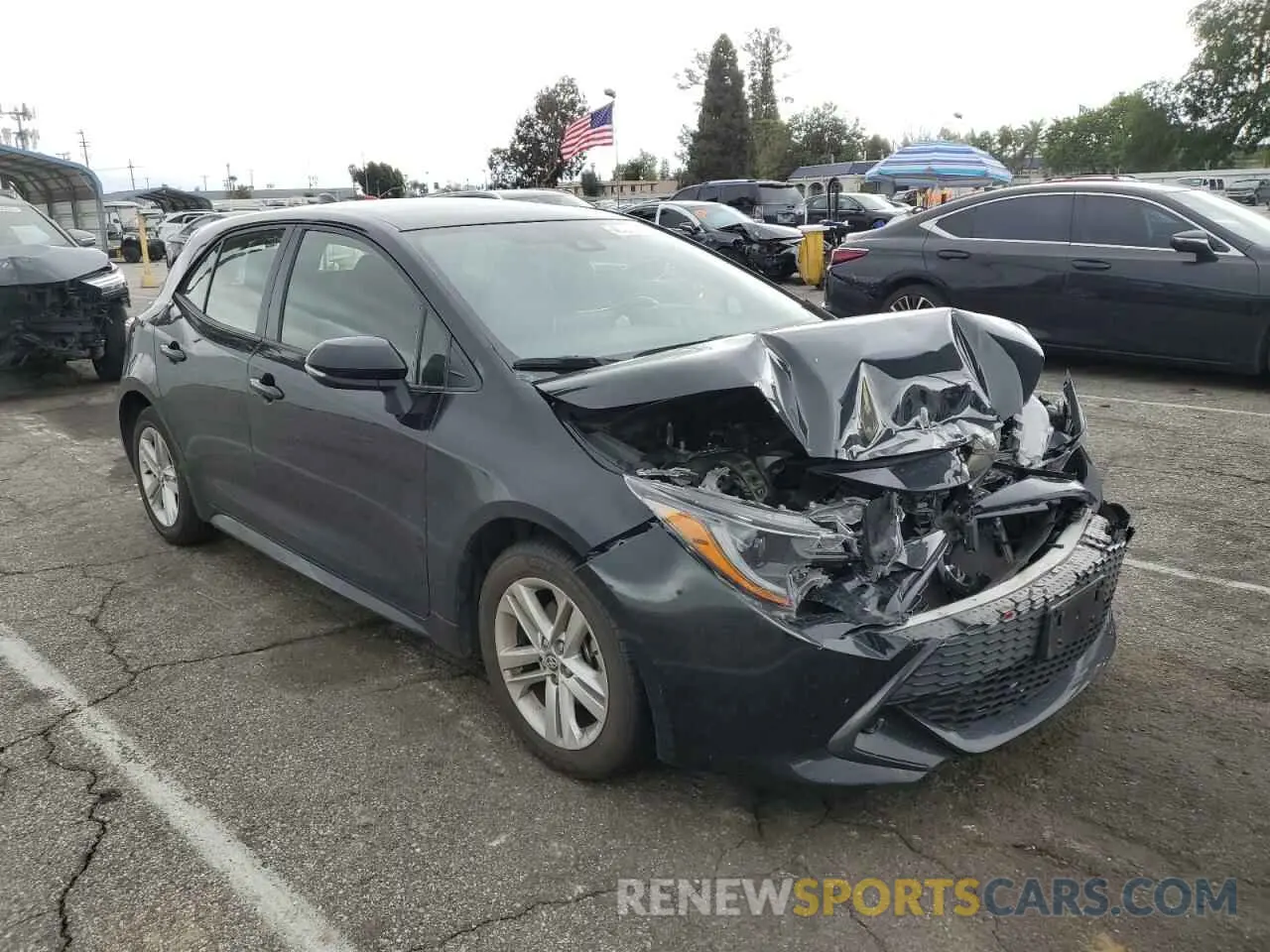 4 fotografías del automóvil dañado JTND4MBE7M3114518 TOYOTA COROLLA 2021