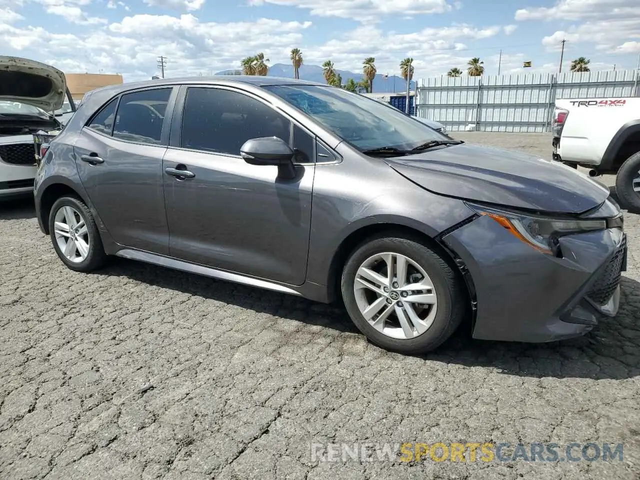 4 fotografías del automóvil dañado JTND4MBE7M3116902 TOYOTA COROLLA 2021