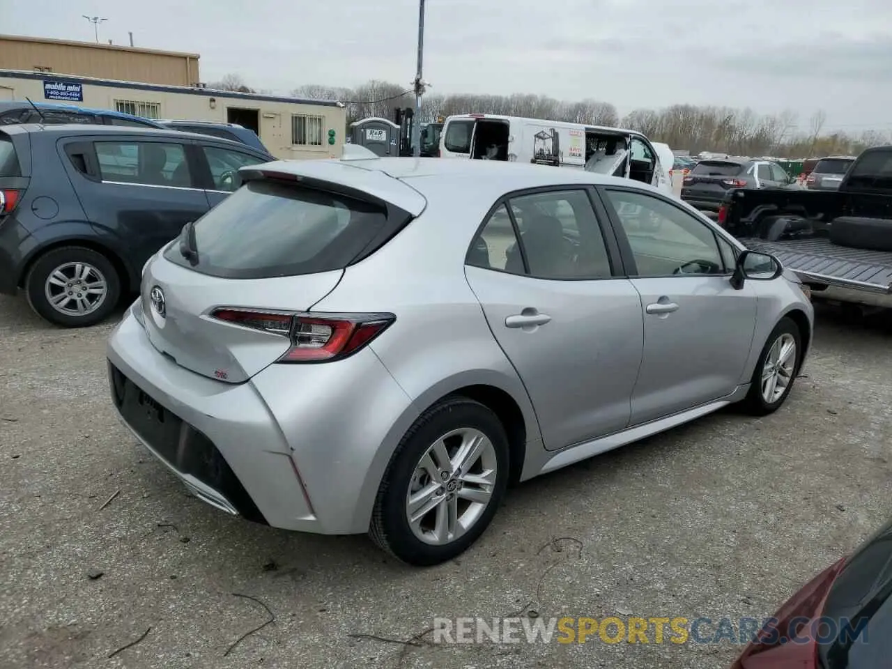 3 fotografías del automóvil dañado JTND4MBE7M3127088 TOYOTA COROLLA 2021