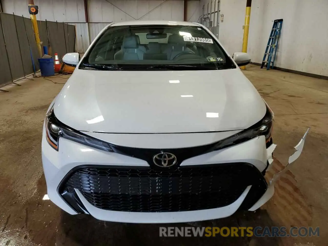 5 fotografías del automóvil dañado JTND4MBE8M3113393 TOYOTA COROLLA 2021