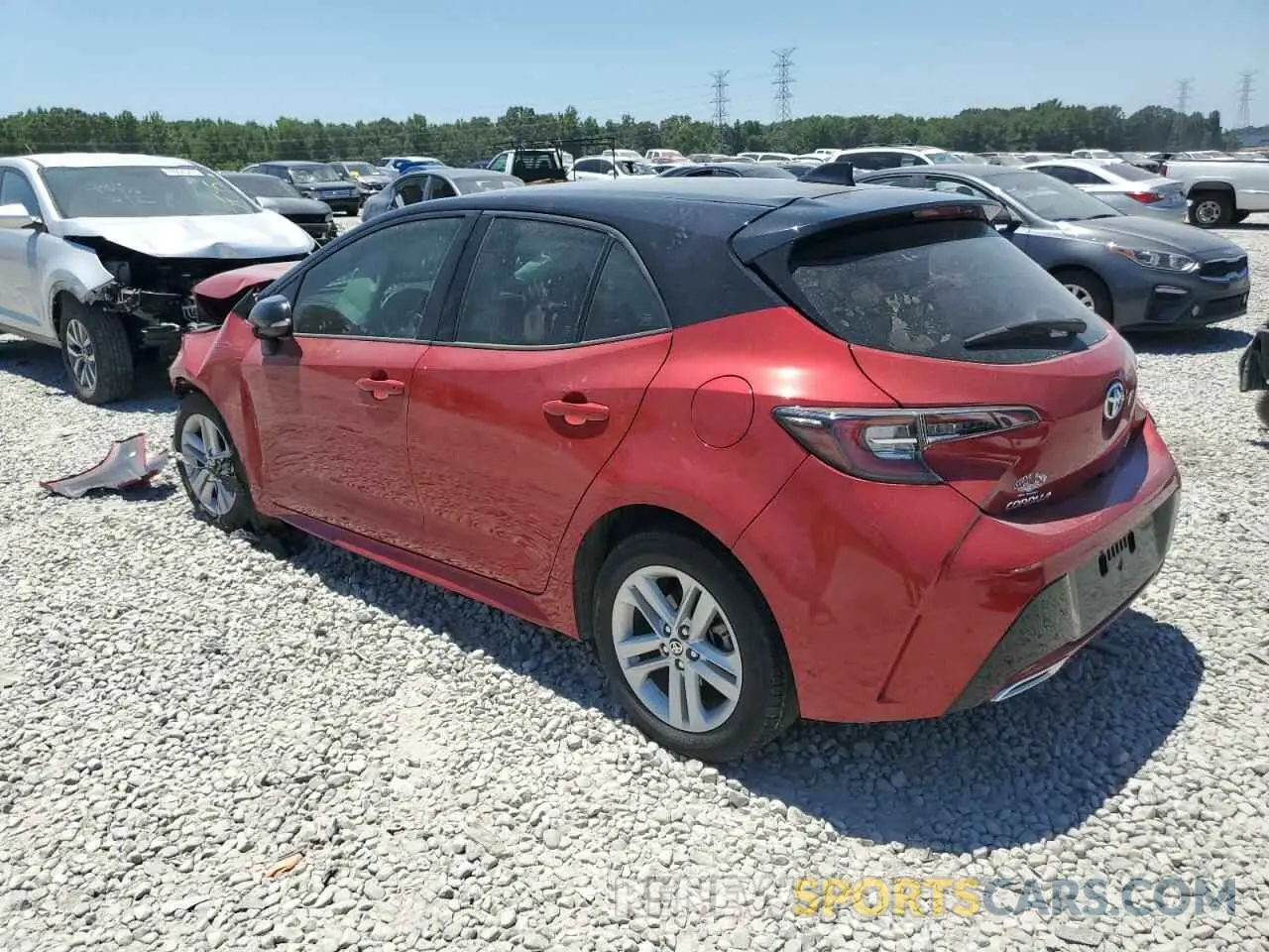 3 fotografías del automóvil dañado JTND4MBE8M3123292 TOYOTA COROLLA 2021