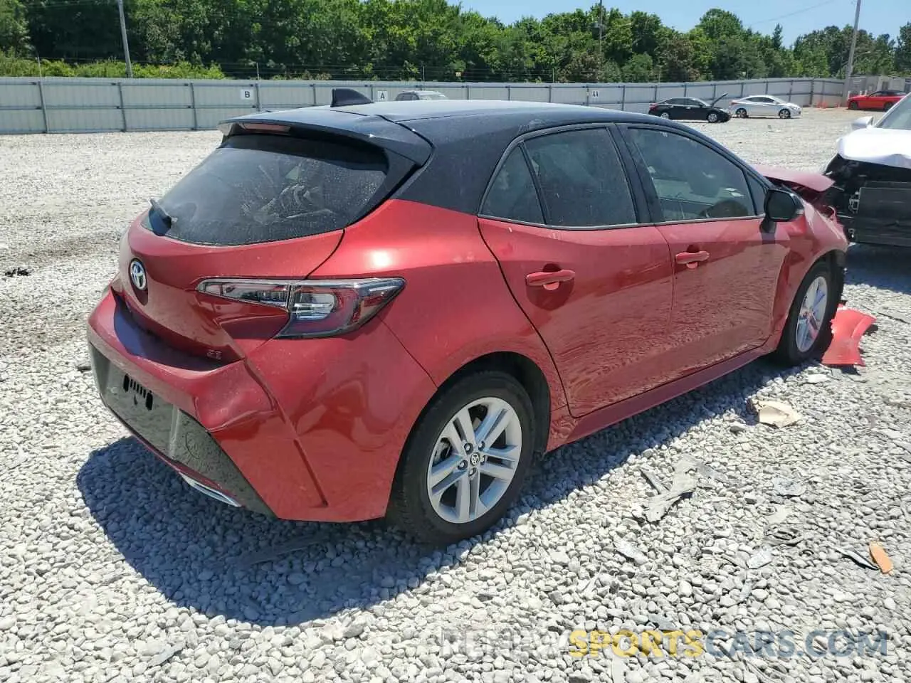 4 fotografías del automóvil dañado JTND4MBE8M3123292 TOYOTA COROLLA 2021