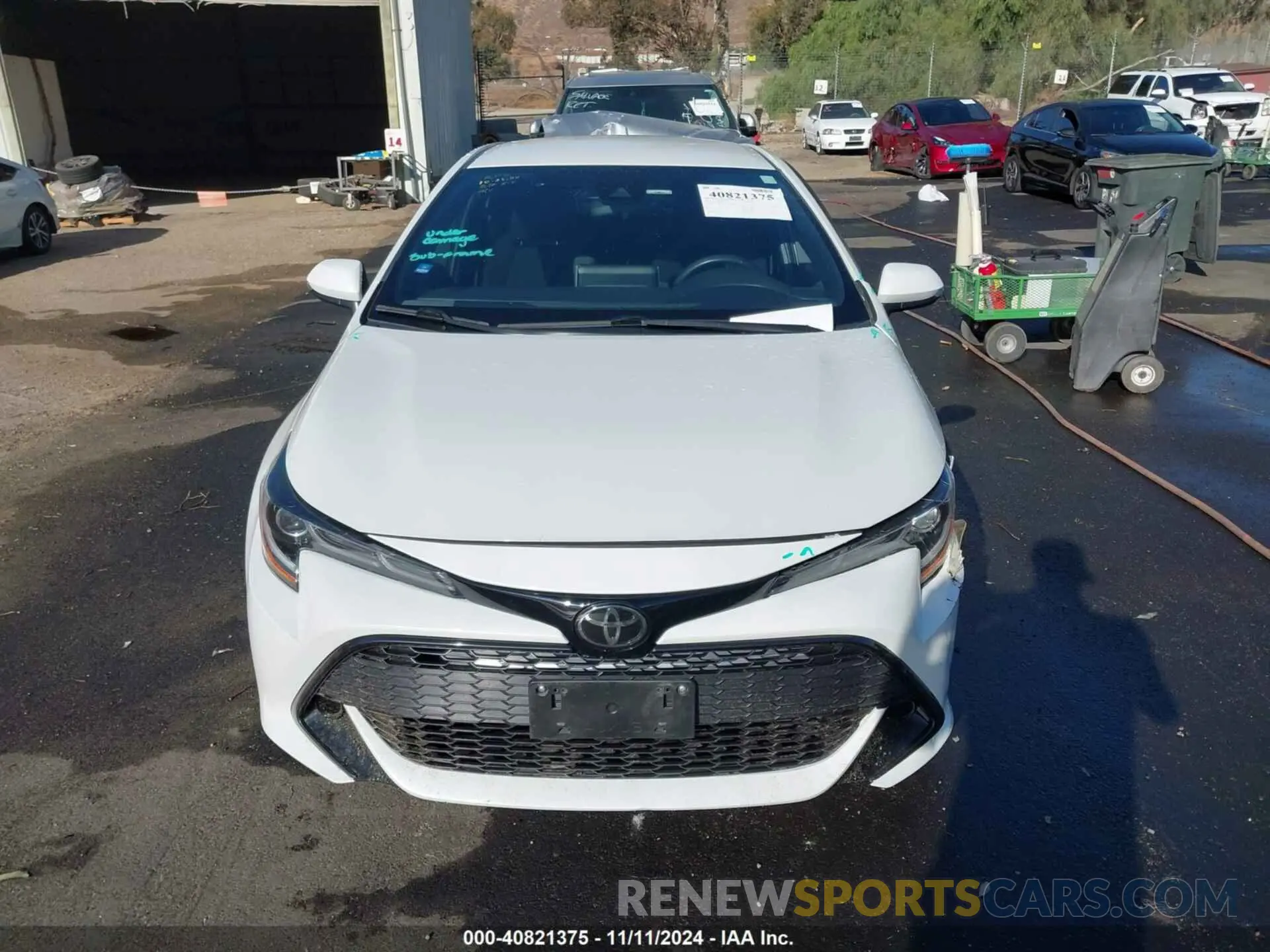 12 fotografías del automóvil dañado JTND4MBE9M3107957 TOYOTA COROLLA 2021