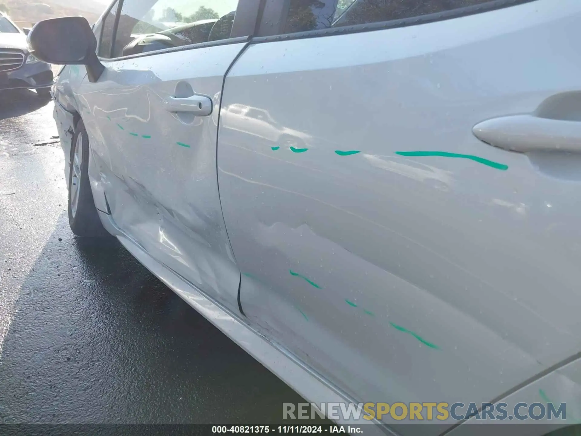 17 fotografías del automóvil dañado JTND4MBE9M3107957 TOYOTA COROLLA 2021
