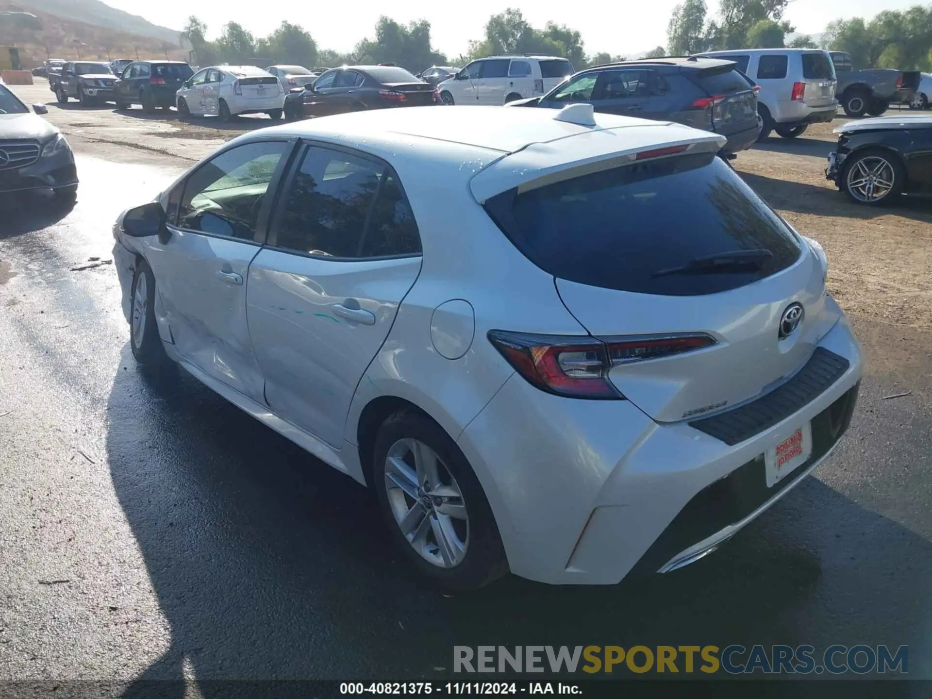 3 fotografías del automóvil dañado JTND4MBE9M3107957 TOYOTA COROLLA 2021
