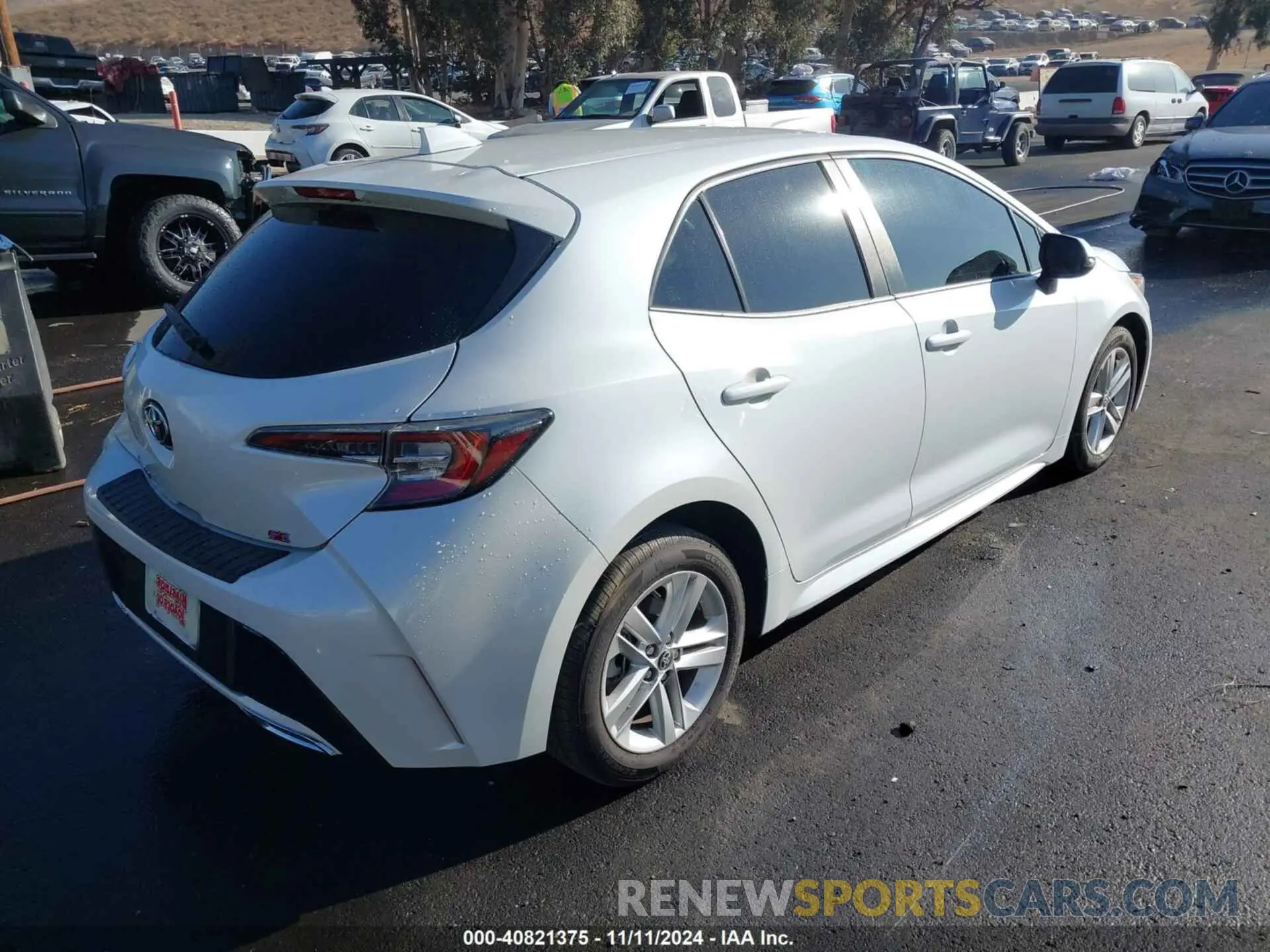 4 fotografías del automóvil dañado JTND4MBE9M3107957 TOYOTA COROLLA 2021