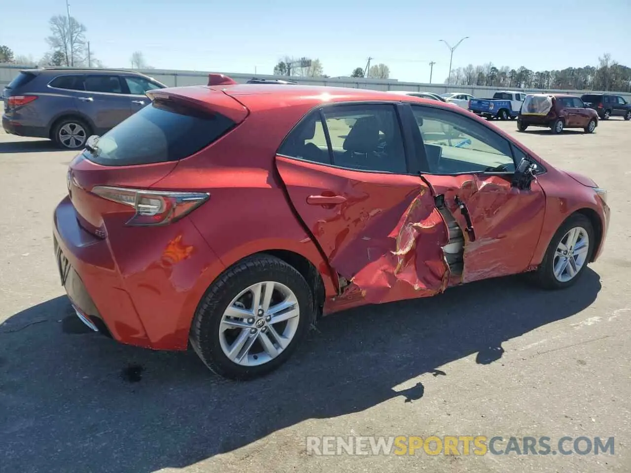 3 fotografías del automóvil dañado JTND4MBE9M3134754 TOYOTA COROLLA 2021