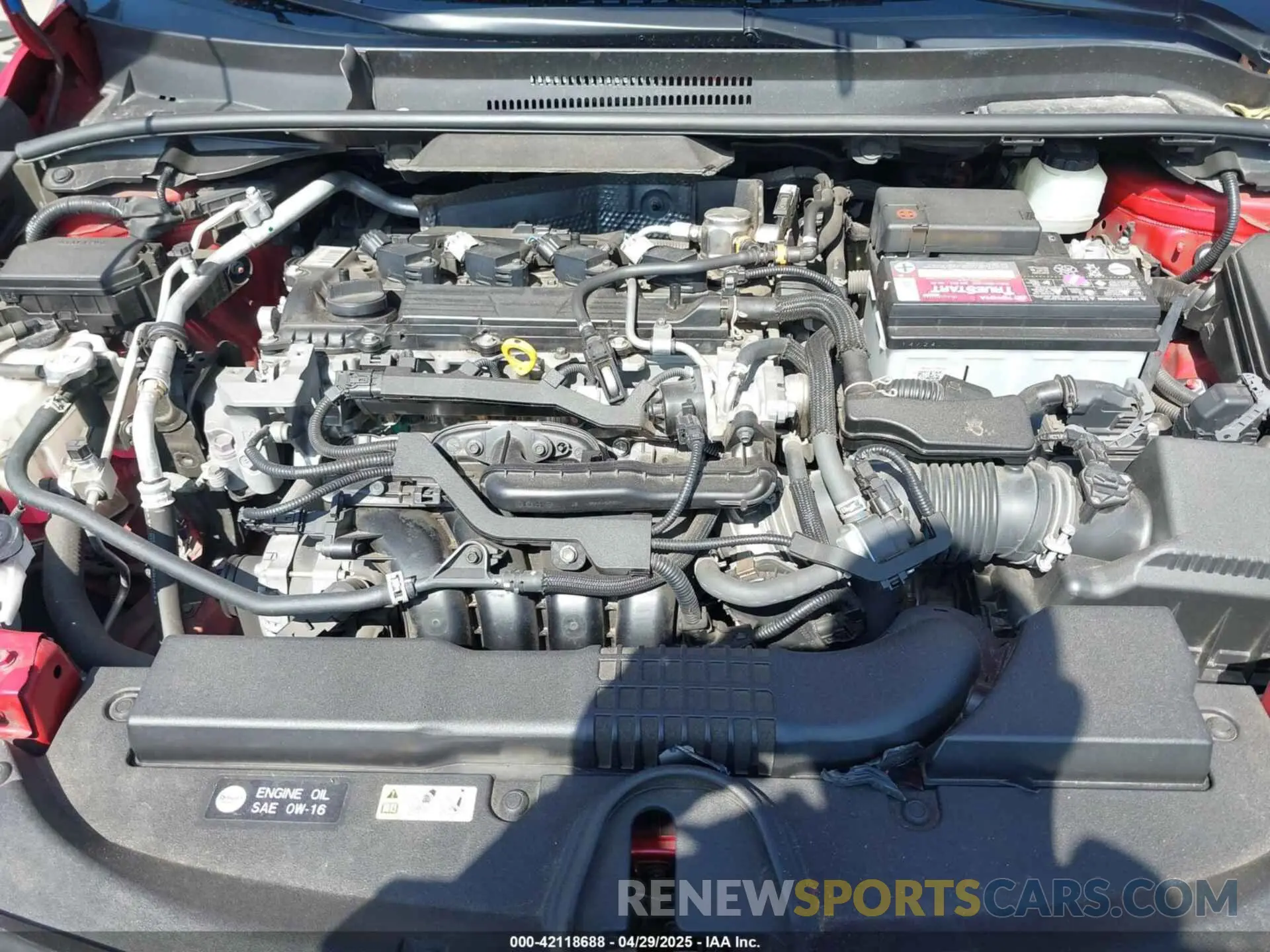 10 fotografías del automóvil dañado JTND4MBEXM3127618 TOYOTA COROLLA 2021