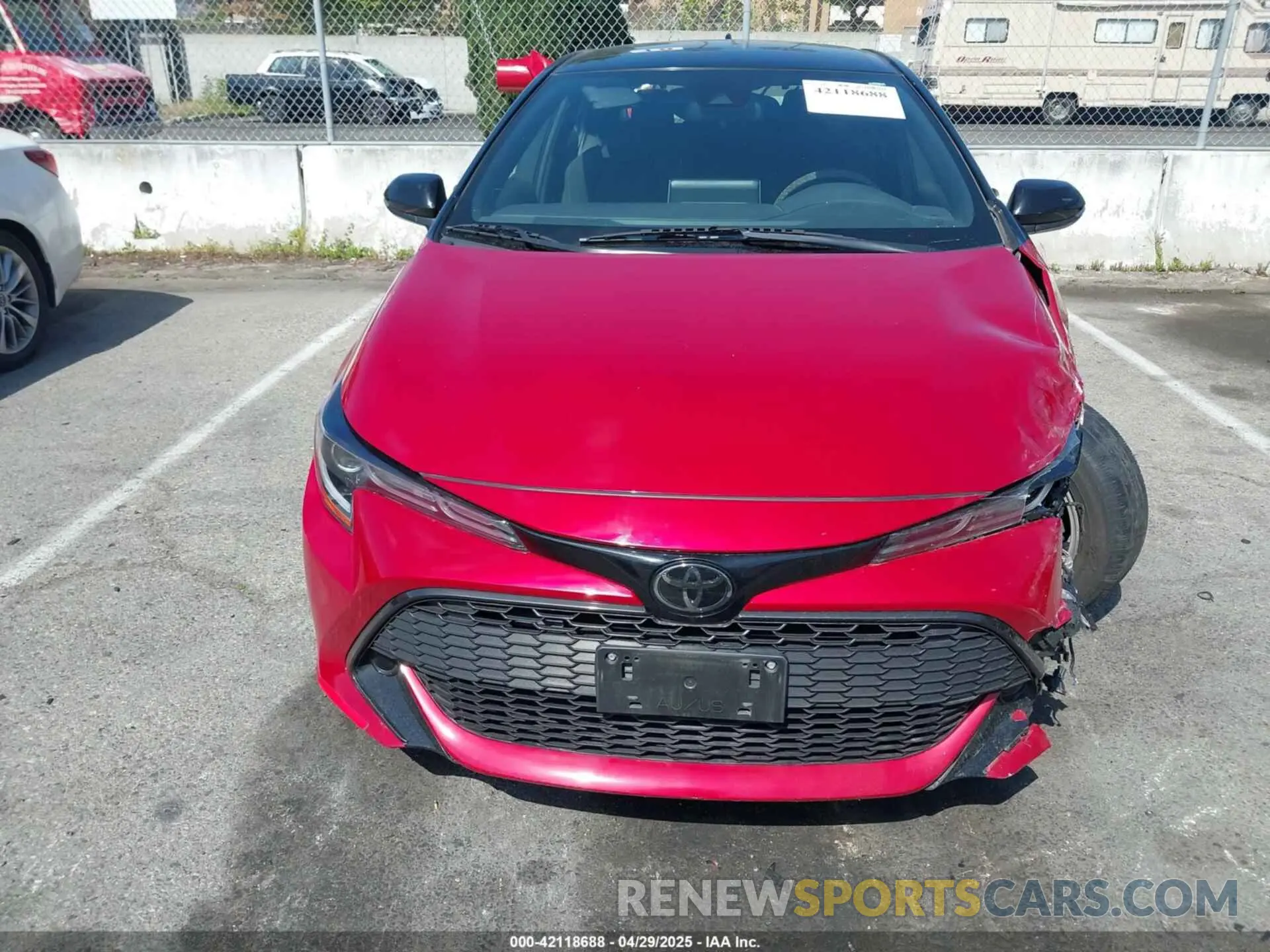 12 fotografías del automóvil dañado JTND4MBEXM3127618 TOYOTA COROLLA 2021