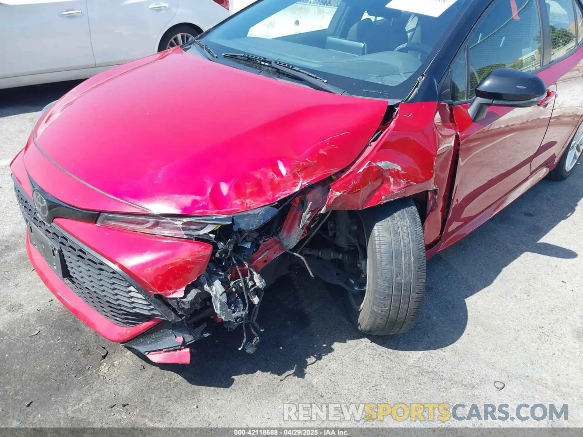 6 fotografías del automóvil dañado JTND4MBEXM3127618 TOYOTA COROLLA 2021