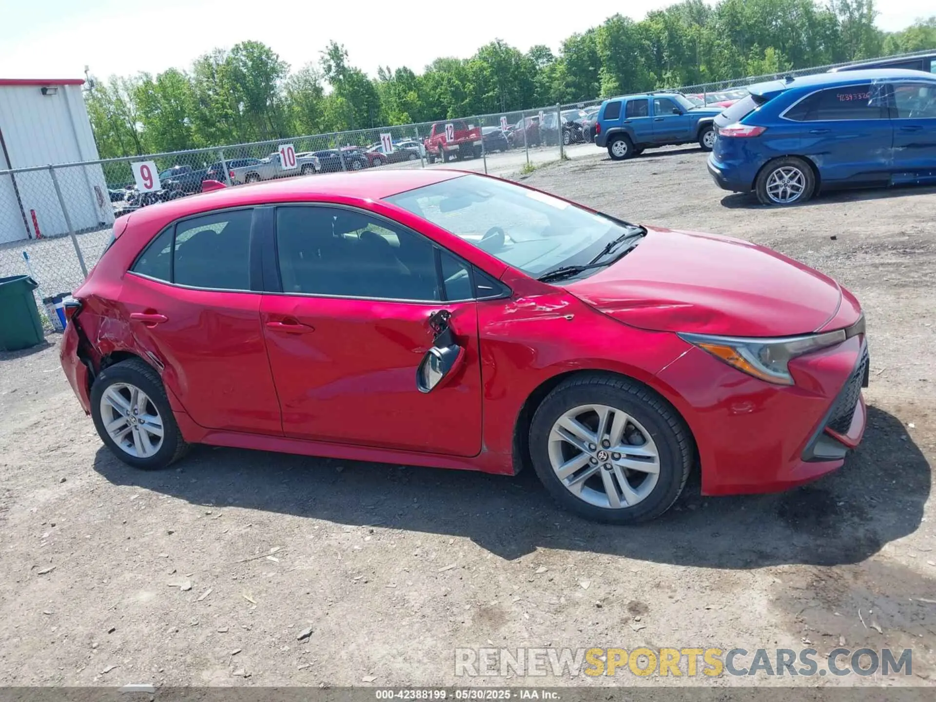 13 fotografías del automóvil dañado JTND4MBEXM3138358 TOYOTA COROLLA 2021