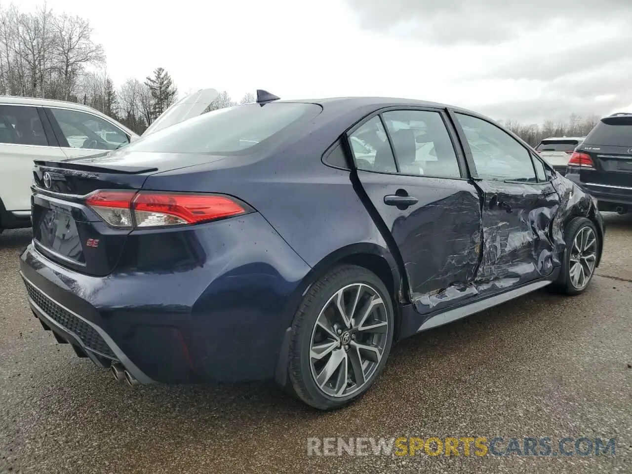 3 fotografías del automóvil dañado 5YFB4MBE3NP099682 TOYOTA COROLLA 2022