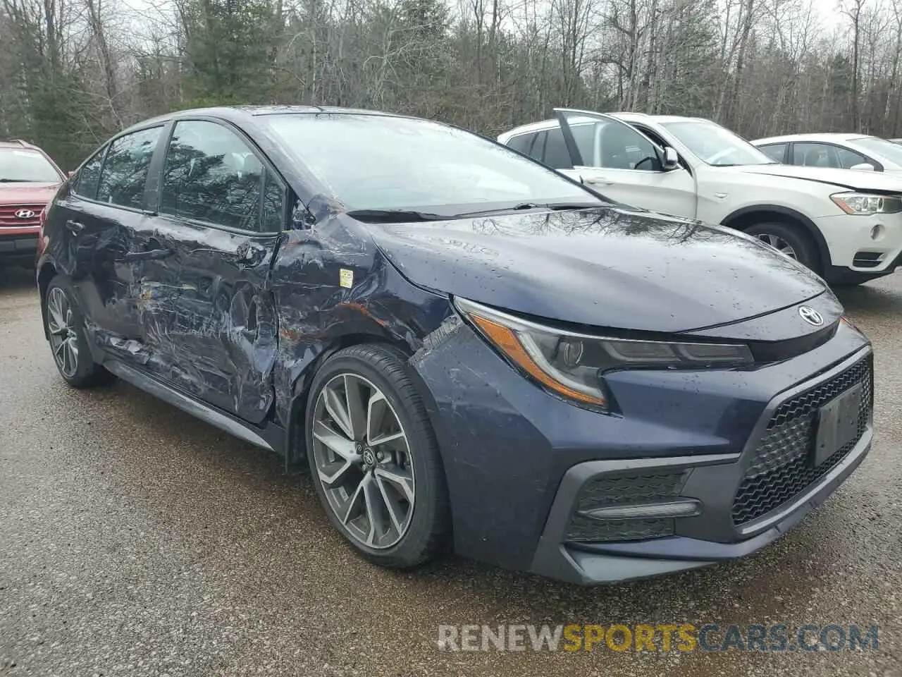 4 fotografías del automóvil dañado 5YFB4MBE3NP099682 TOYOTA COROLLA 2022